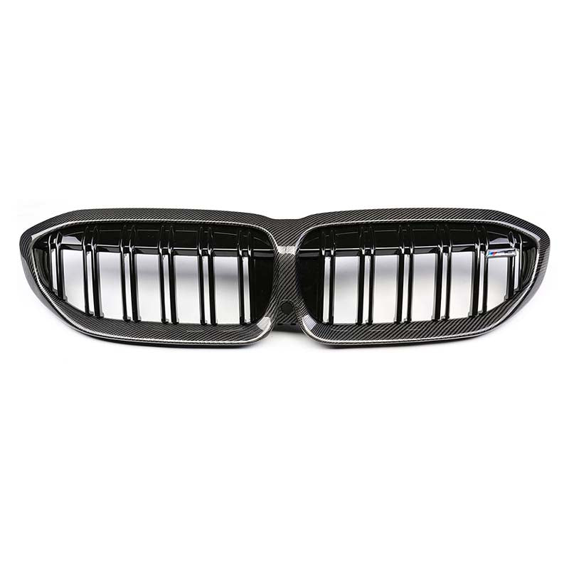 BMW 3 Serie G20/G21 Pre-LCI Carbon Nieren Grill met dubbele lamellen (2019-2022)