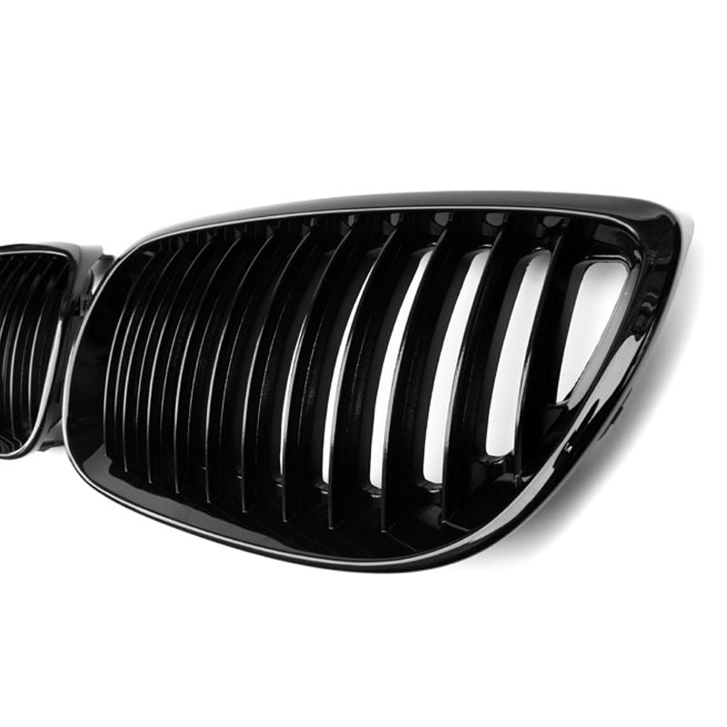 <tc>BMW 3 Serie E92/E93 Pre-LCI Hoogglans Zwarte Enkele Lamellen Nieren Grill (2006-2009)</tc>