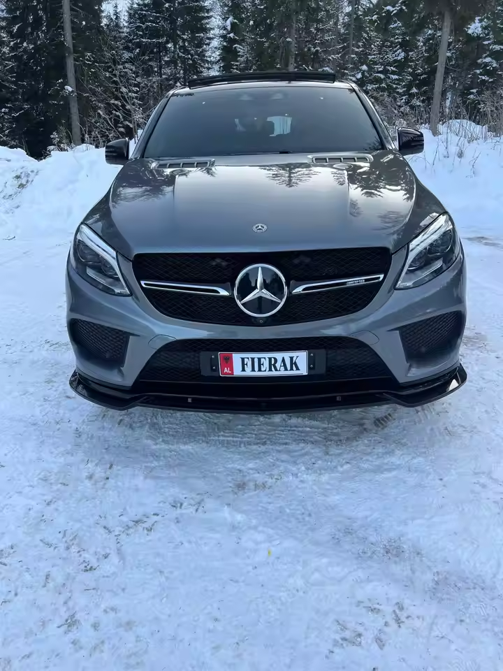Mercedes GLE C292 Coupé Hoogglans Zwart Voorlip Splitter (2015-2019)