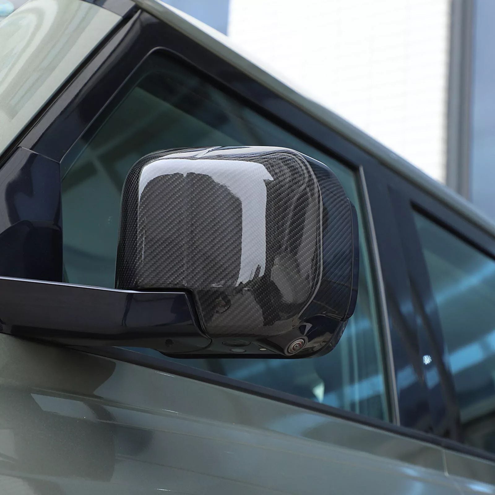 Land Rover Defender 90/110/130 L663 Pre-Preg Carbon Spiegelkappen (2019+) van OPTIC