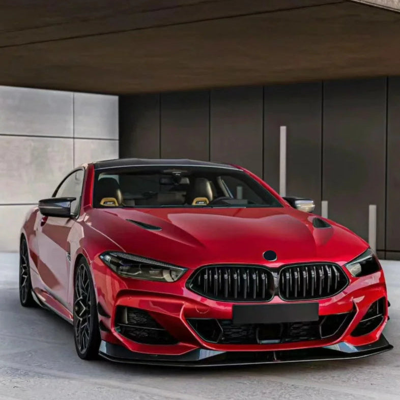BMW 8 Reeks G14 G15 G16 AC Stijl Hoogglans zwart Frontlip (2018+)