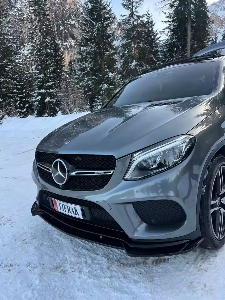 Mercedes GLE C292 Coupé Hoogglans Zwart Voorlip Splitter (2015-2019)