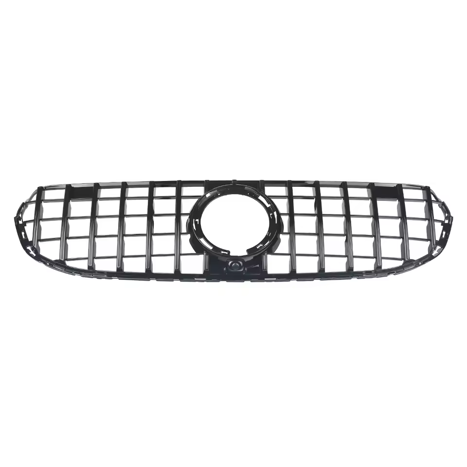 Calandre style Panamericana GT noir brillant pour Mercedes GLC X253/C253 Facelift (2019-2022)