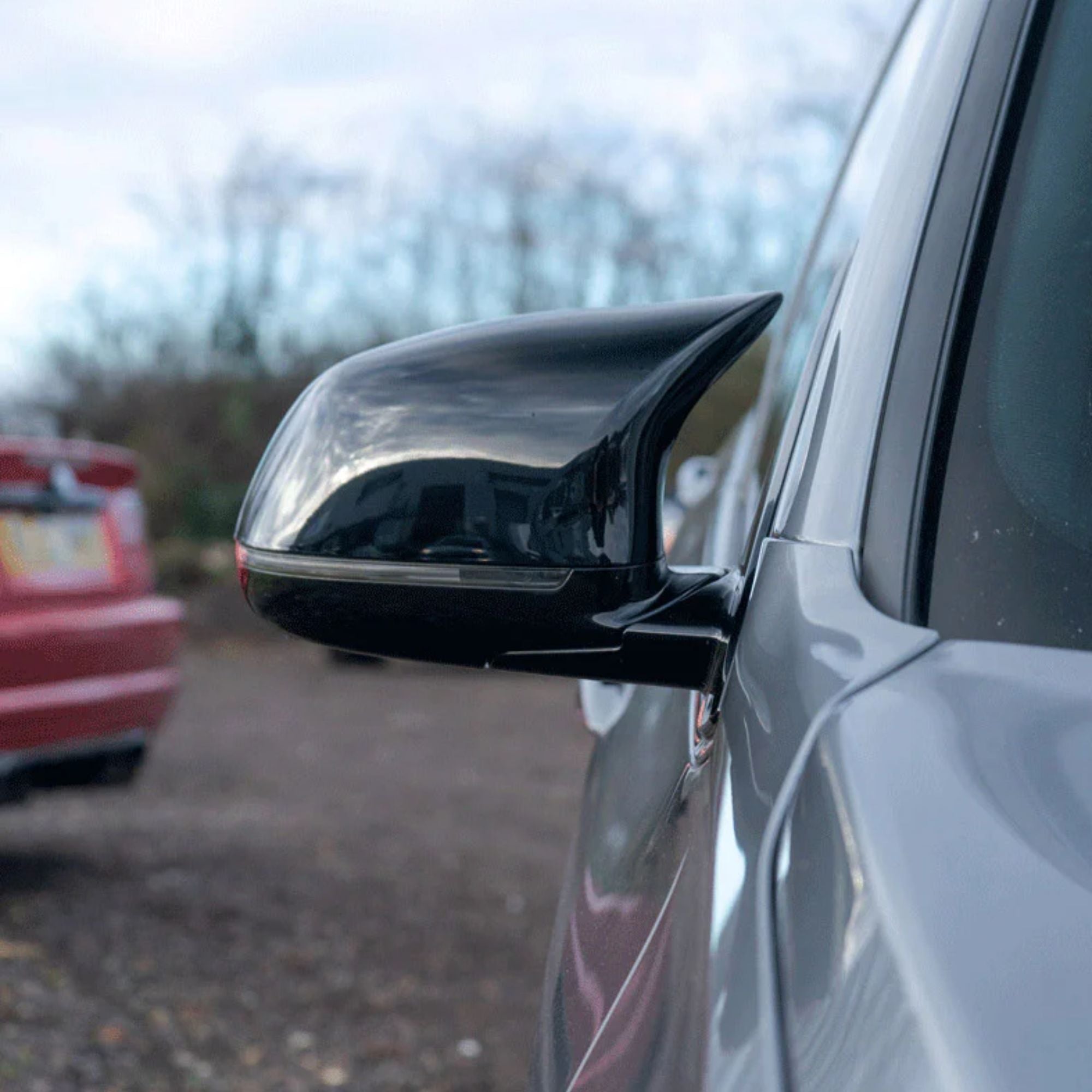 BMW X3 X4 X5 X6 F25 F26 F15 F16 Hoogglans zwart M-Stijl Spiegelkappen (2014-2018)