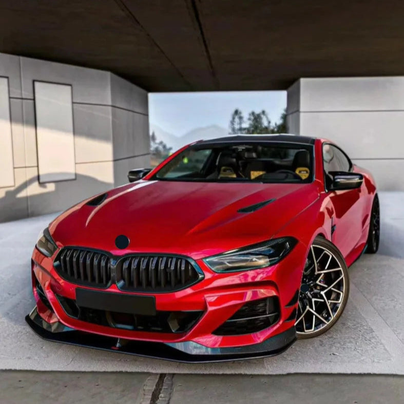 BMW 8 Reeks G14 G15 G16 AC Stijl Hoogglans zwart Frontlip (2018+)
