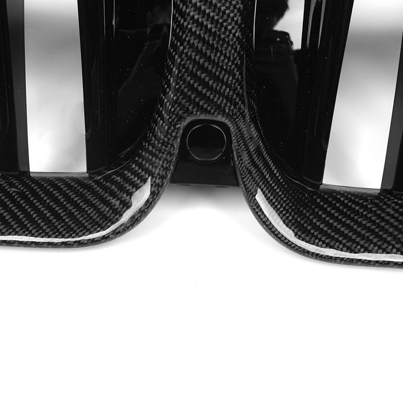 BMW 3 Serie G20/G21 Pre-LCI Carbon Nieren Grill met enkele lamellen (2019-2022)