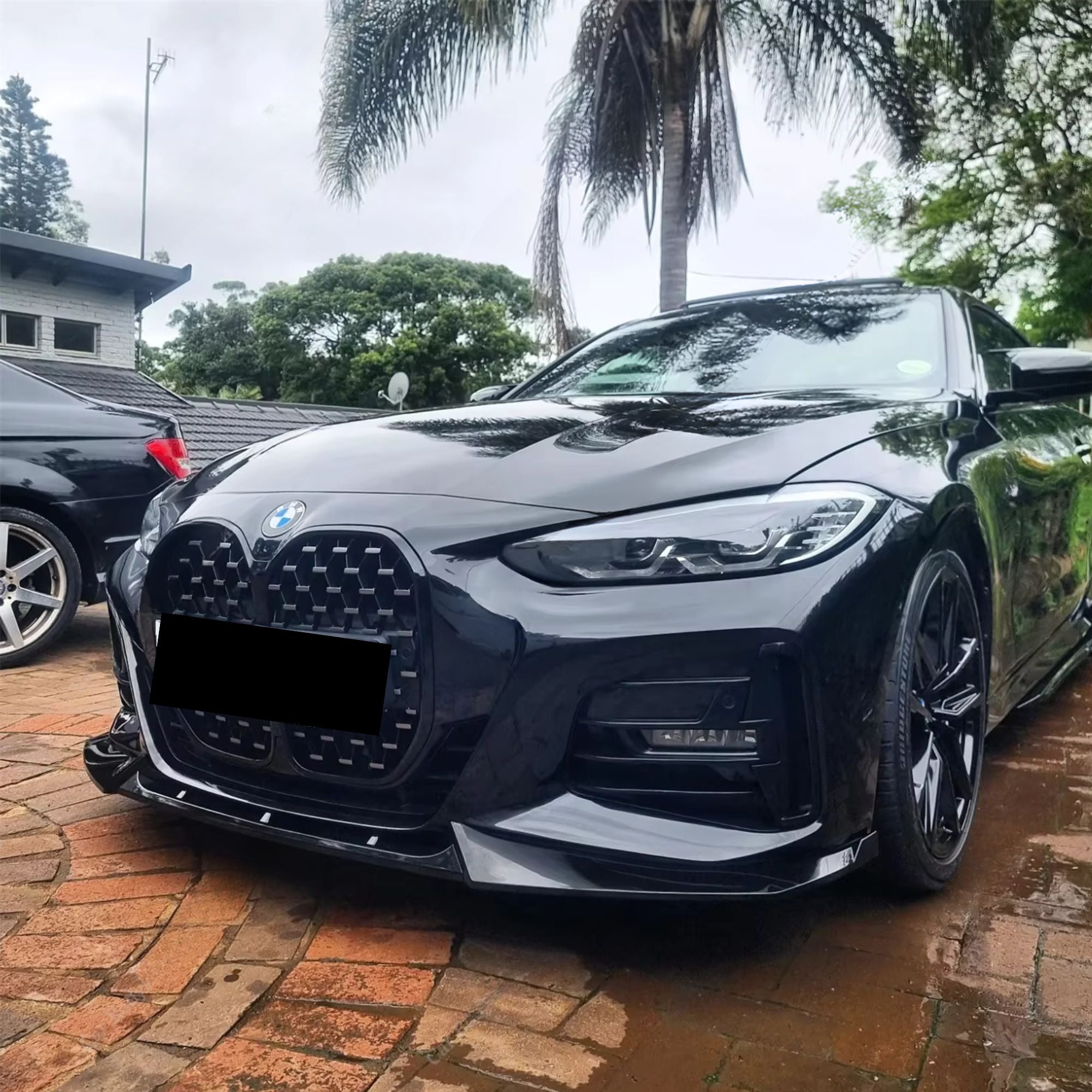 BMW 4 Reeks G26 M Sport Hoogglans zwart Wedstrijdmodel Frontlip (2020+