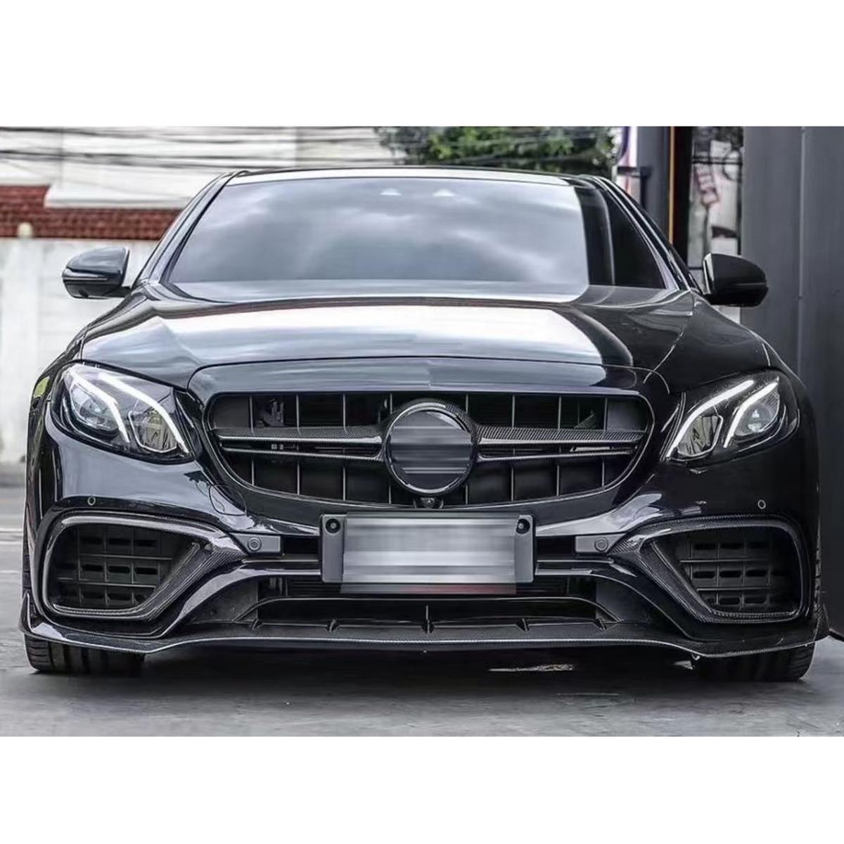 Mercedes E-Klasse W213 E63 AMG Stijl Carbonvezel Voorlip Splitter (2017-2020)
