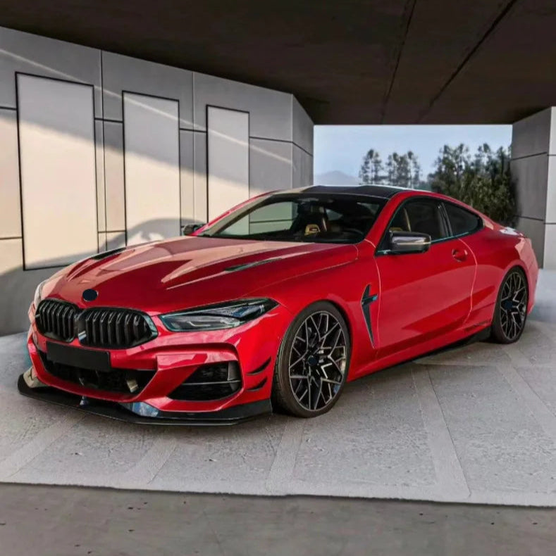 BMW 8 Reeks G14 G15 G16 AC Stijl Hoogglans zwart Frontlip (2018+)