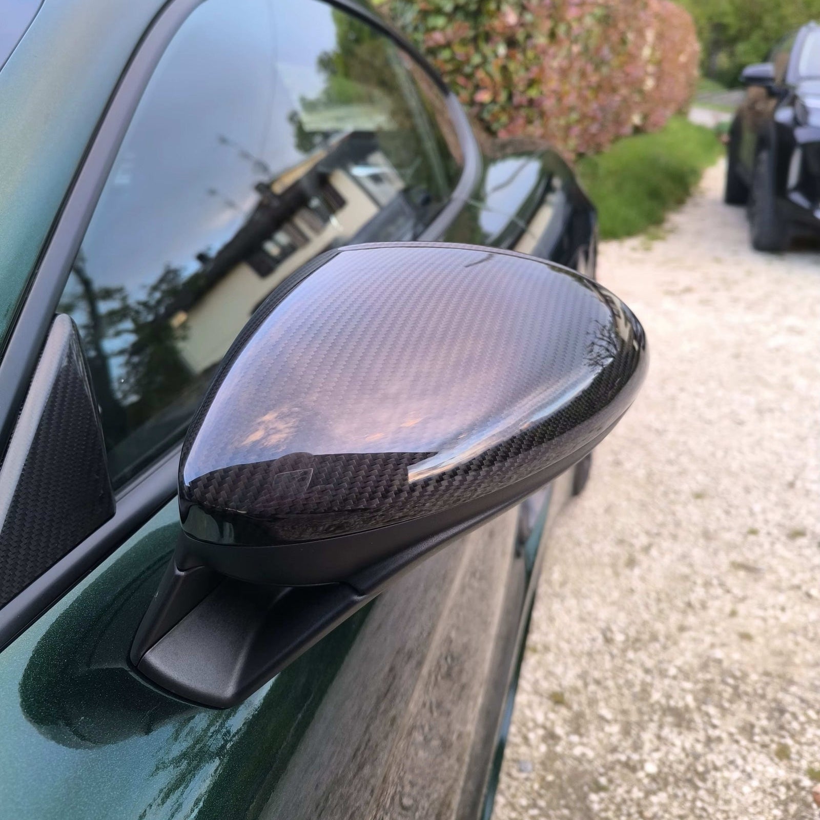 Porsche Boxter/Cayman 718 Pre-Preg Dry Carbon Fibre Mirror Covers (2017-2021) By OPTIC