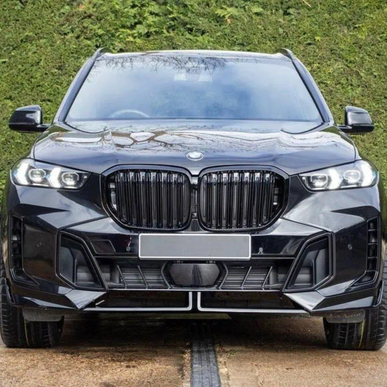 BMW X5 & X5M G05 F95 LCI Hoogglans zwart Dubbele lamellen voorgrills (2023+)