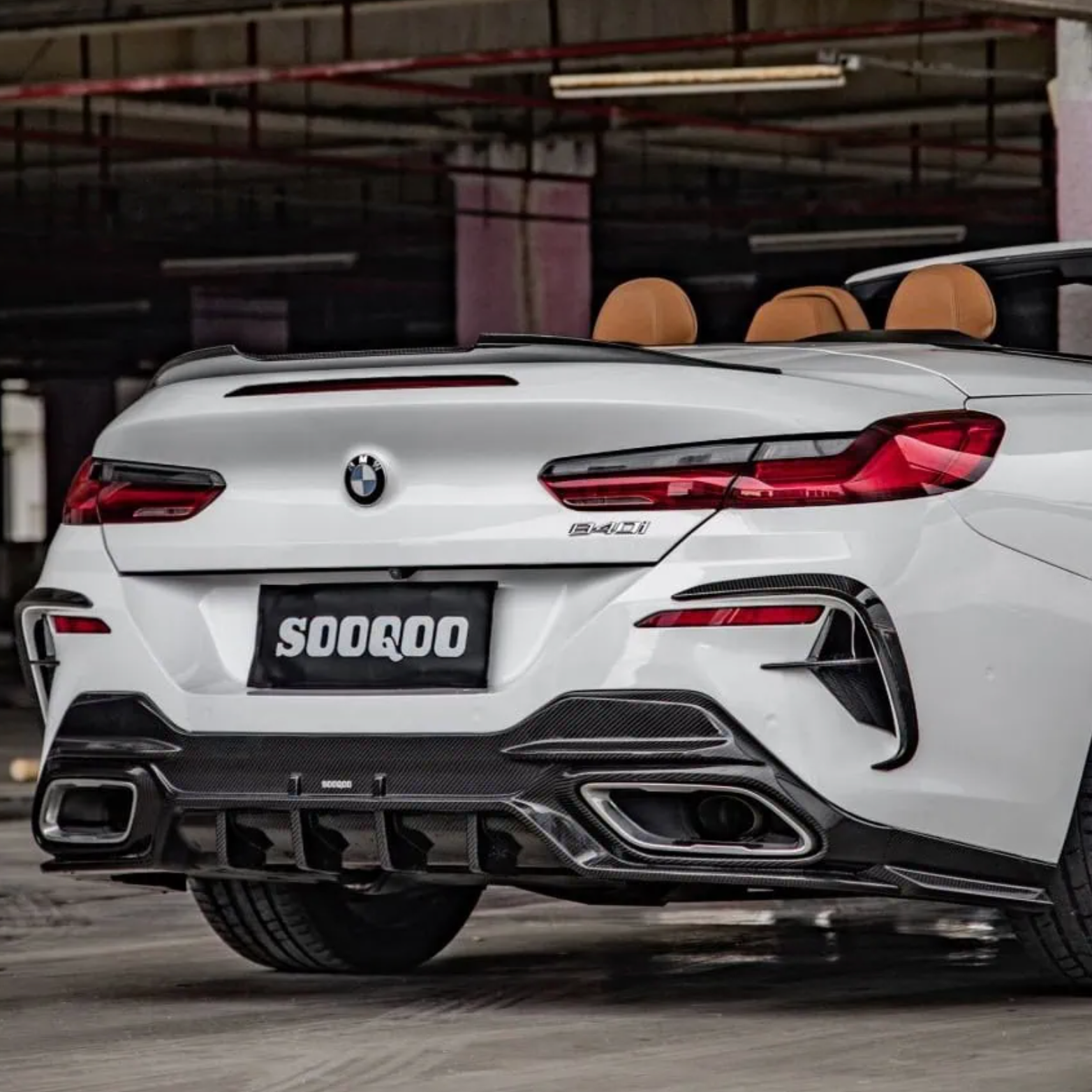 BMW Série 8 G14 G15 M-Sport Pre-Preg Carbone Diffuseur By Sooqoo (2018+)