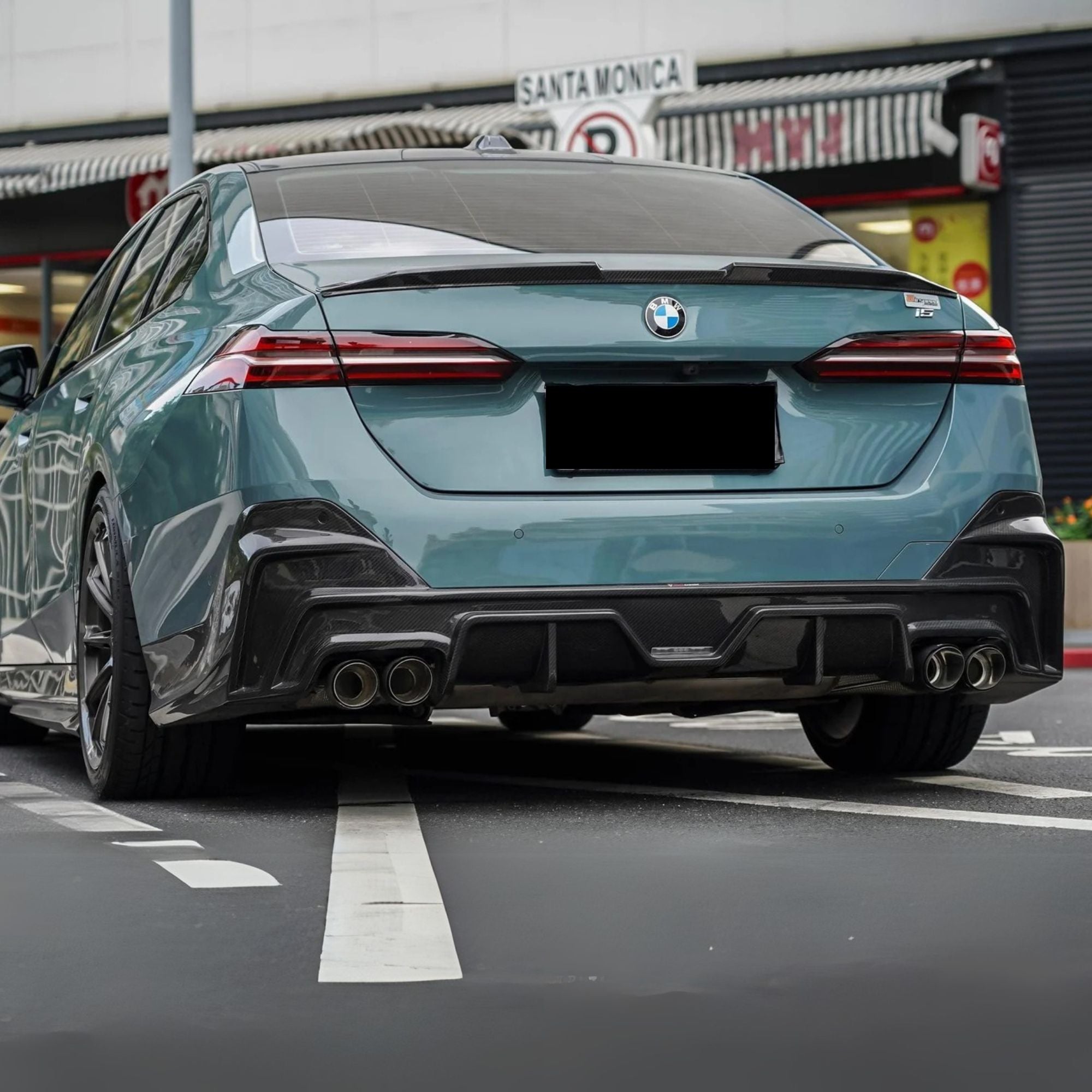 BMW Série 5 G60 G61 Carbone Pré-imprégné Tk Style Diffuseur Par OPTIC (2024+)