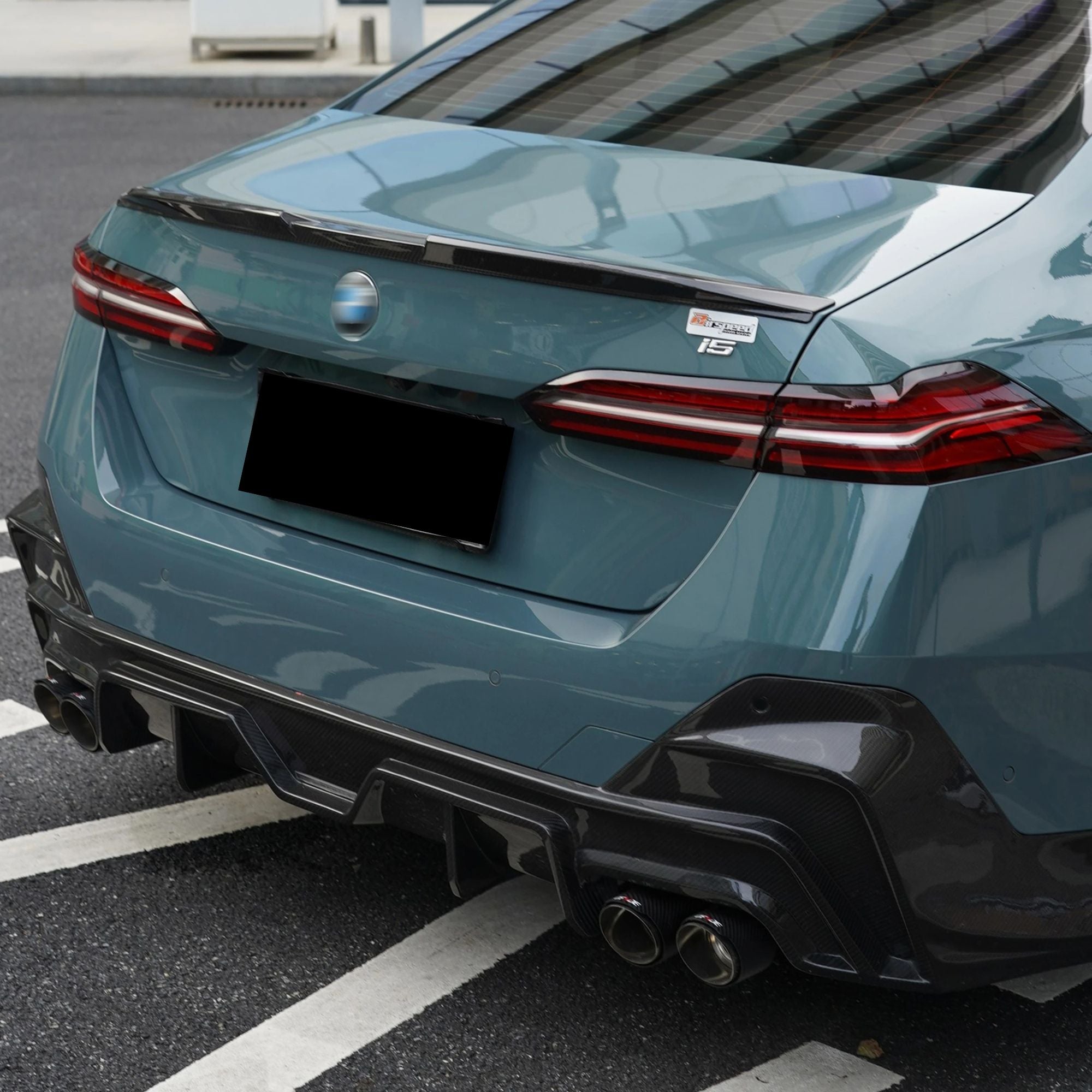 BMW Série 5 G60 G61 Carbone Pré-imprégné Tk Style Diffuseur Par OPTIC (2024+)