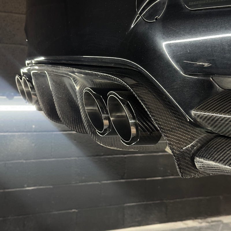 BMW M2 F87 Slash Cut Carbon Uitlaat Sierstukken