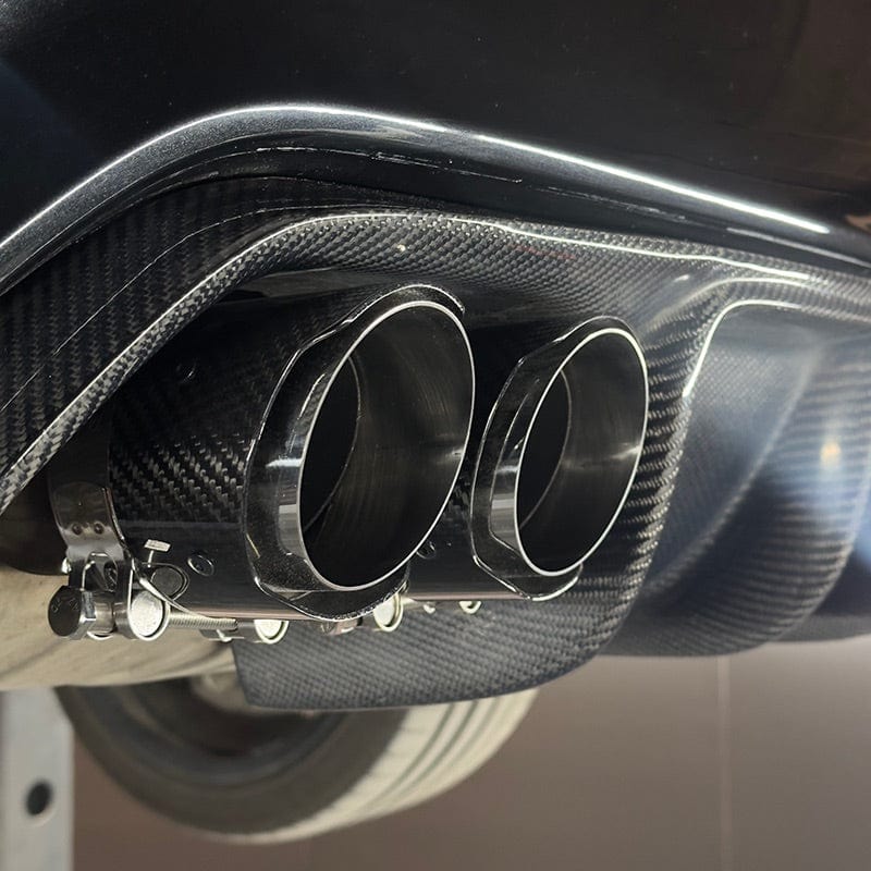 BMW M2 F87 Slash Cut Carbon Uitlaat Sierstukken