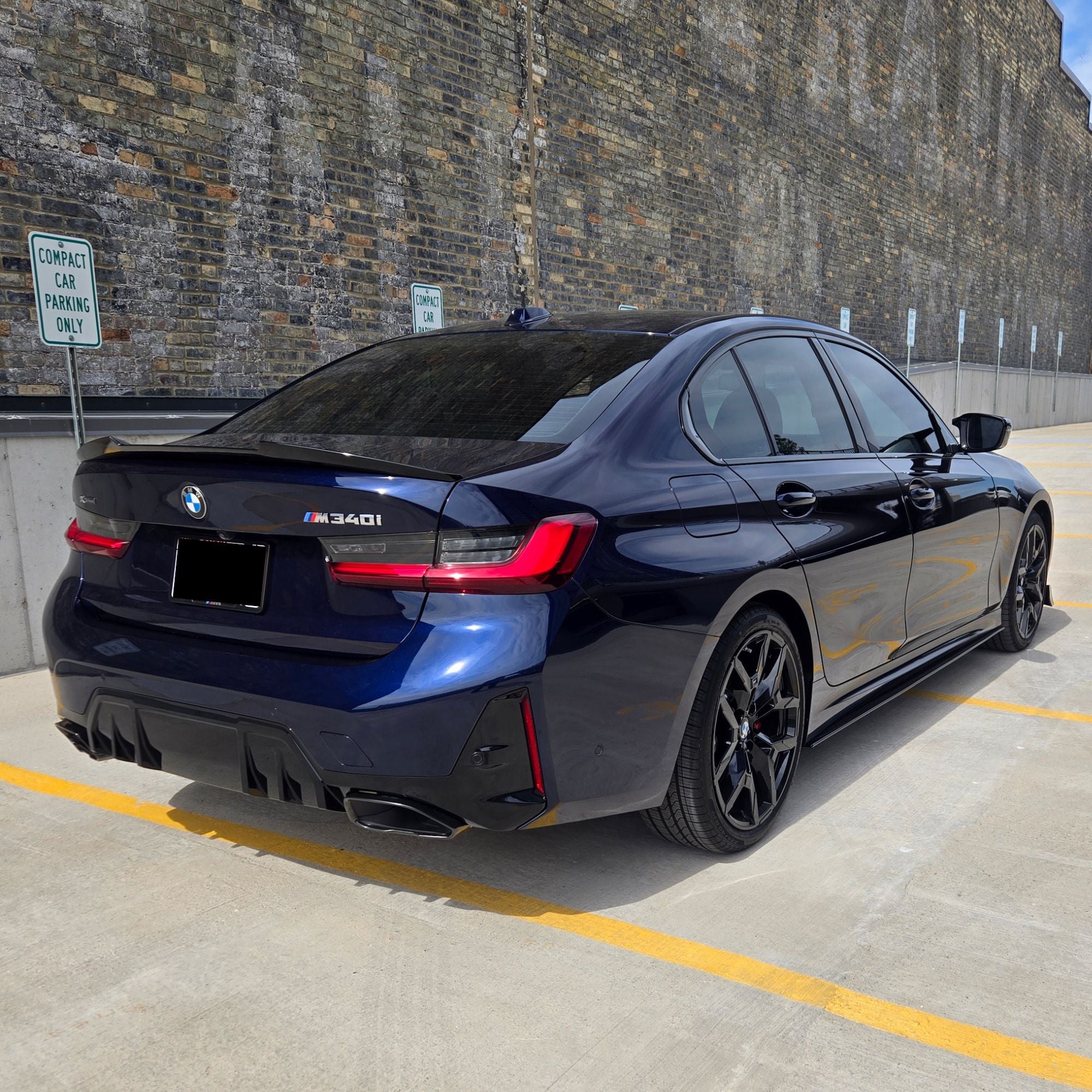 BMW Série 3 G20 / M3 G80 Noir brillant Becquet arrière (2019+)