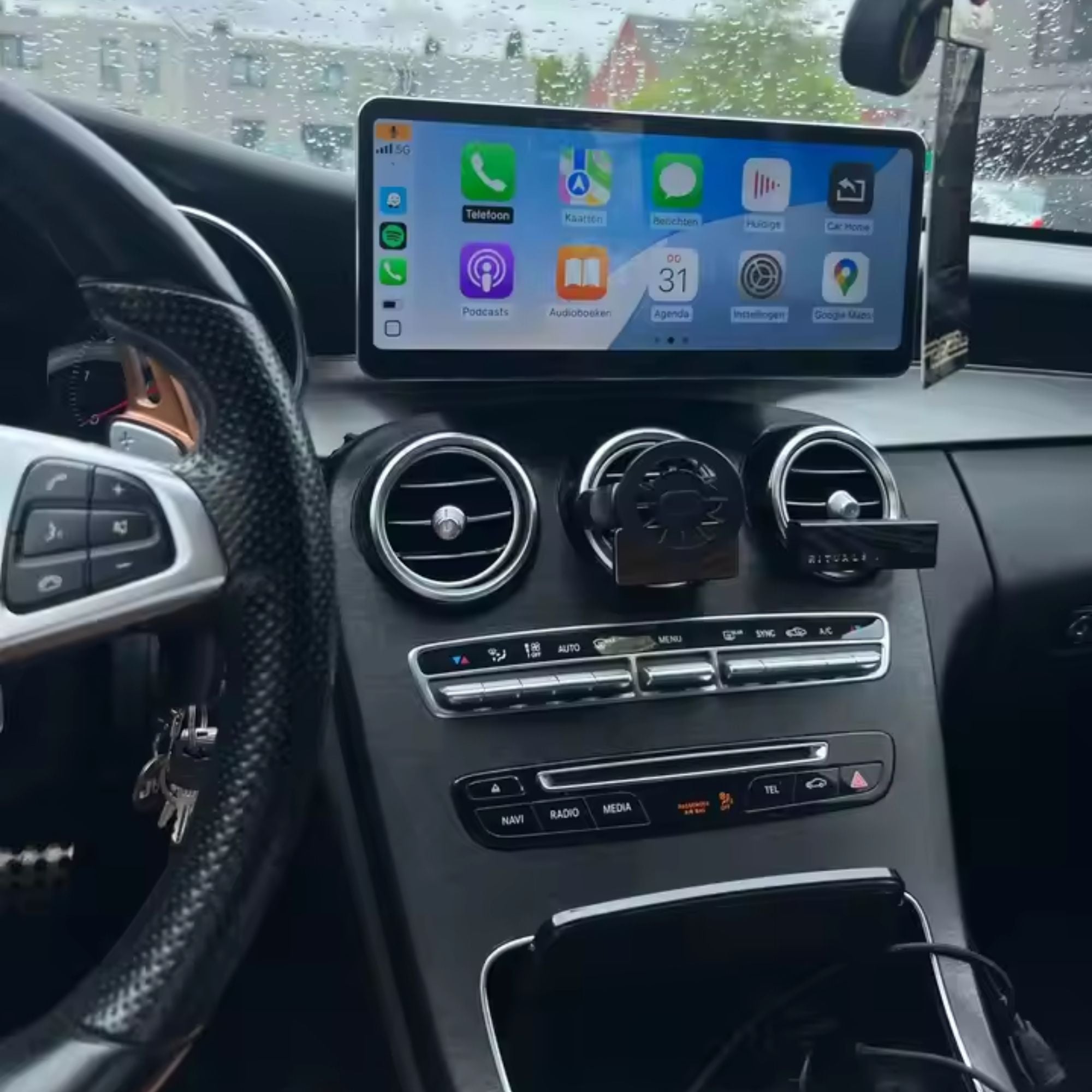 Mercedes C/GLC Klasse | W205/X253 | 12.3" Apple CarPlay/Android Auto Touchscreen Display | (2014-2019)