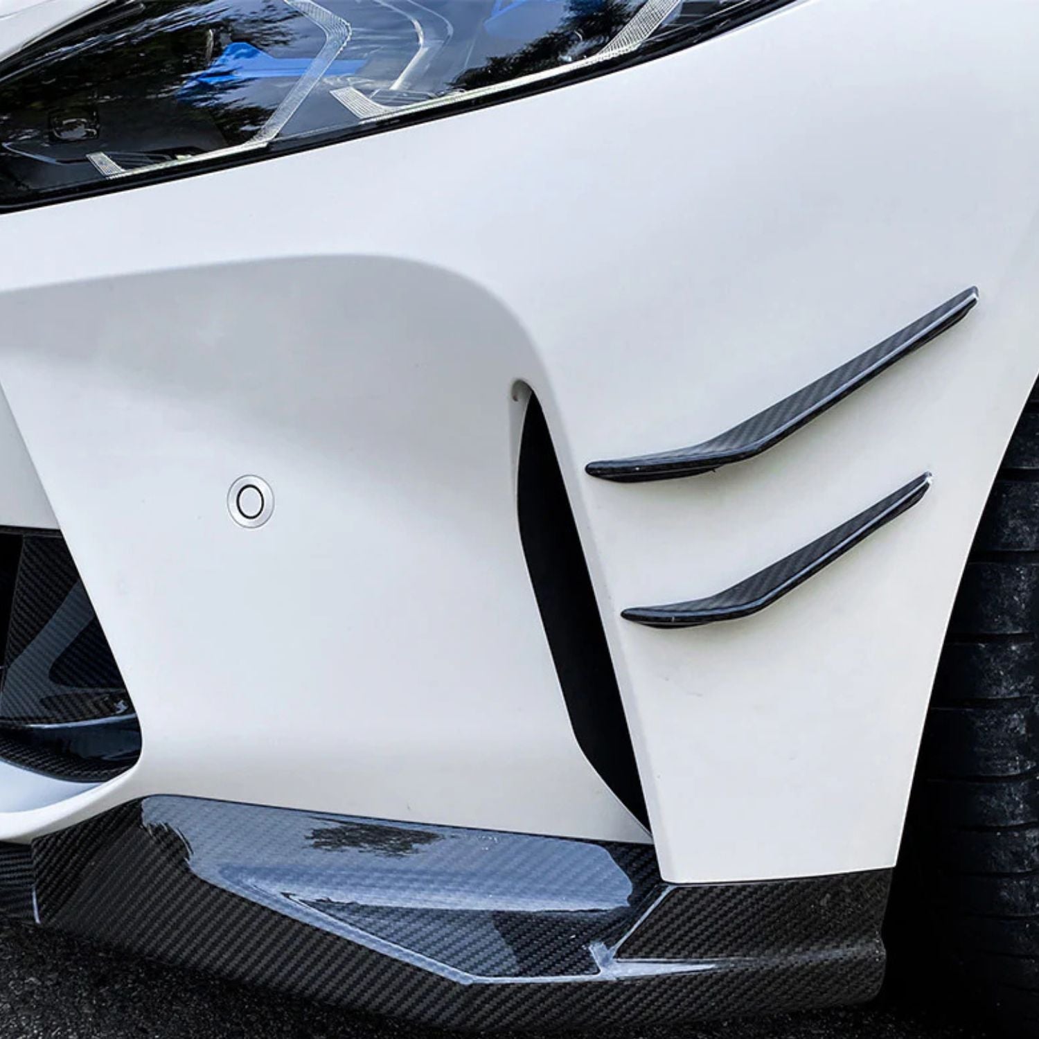 BMW M3 / M4 G80/G81/G82/G83 Carbon Voorbumper Canards (2021+)