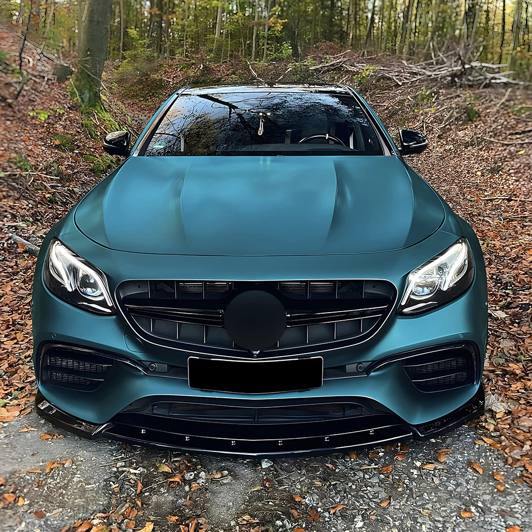 Mercedes E-Klasse W213 E63 AMG Stijl Hoogglans Zwart Voorlip Splitter (2017-2020)