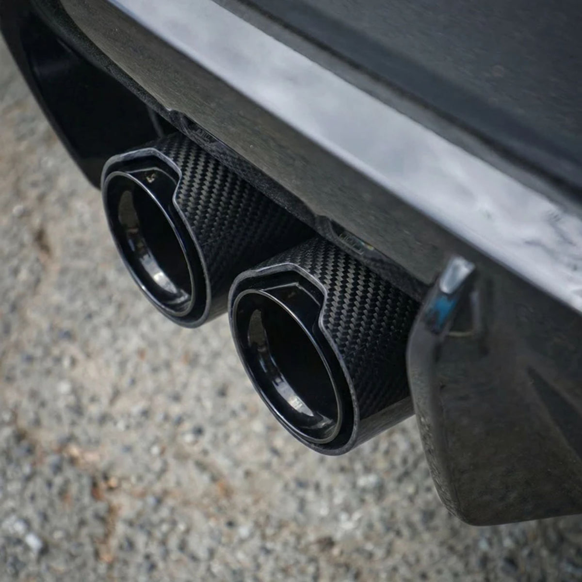 BMW 2/3/4 Serie | G42/G20/G22 | M240i/M340i/M440i Carbon Quad Uitlaat Sierstukken