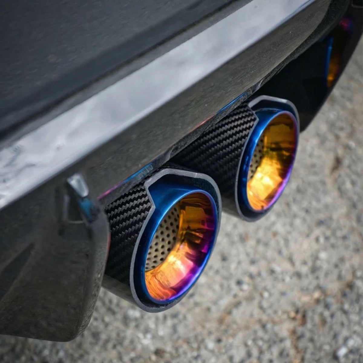 BMW M2 G87 Recht Gesneden Carbon Uitlaat Sierstukken