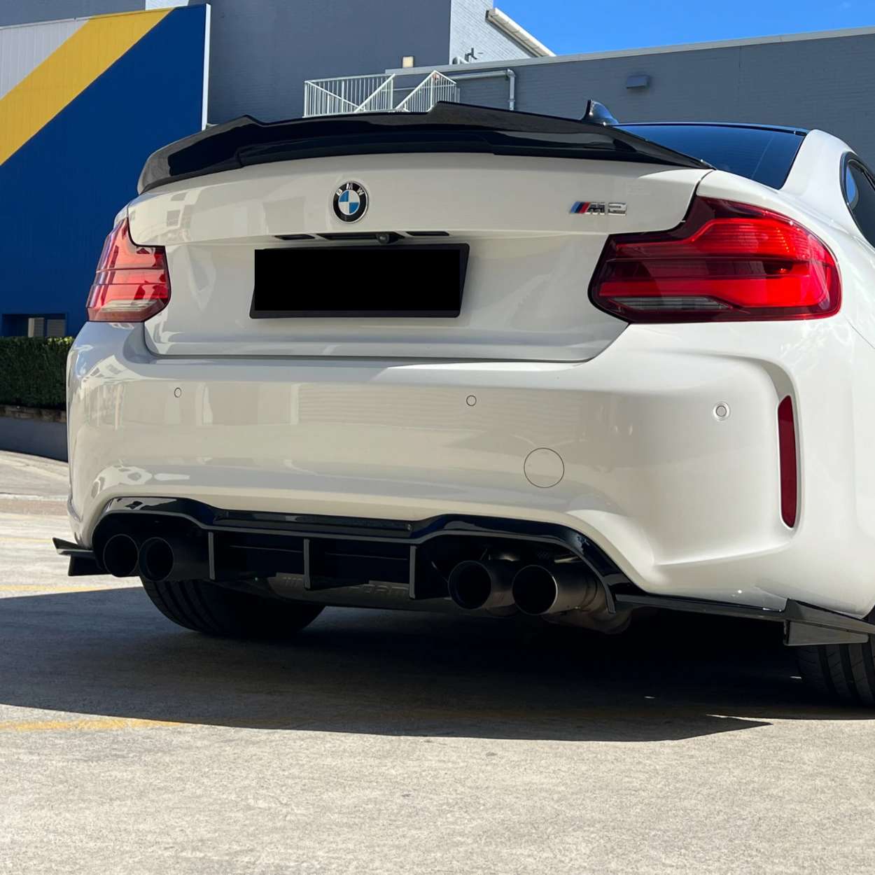 BMW 2 Reeks F22 / M2 F87 Hoogglans zwart Ducktail PSM Style Achterspoiler (2014-2021)