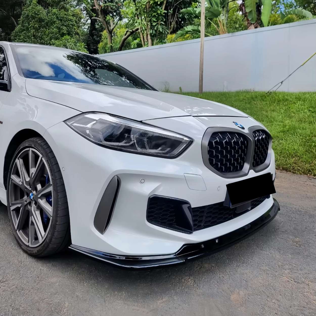 BMW 1 Reeks F40 Hoogglans zwart Frontlip (2019-2024)