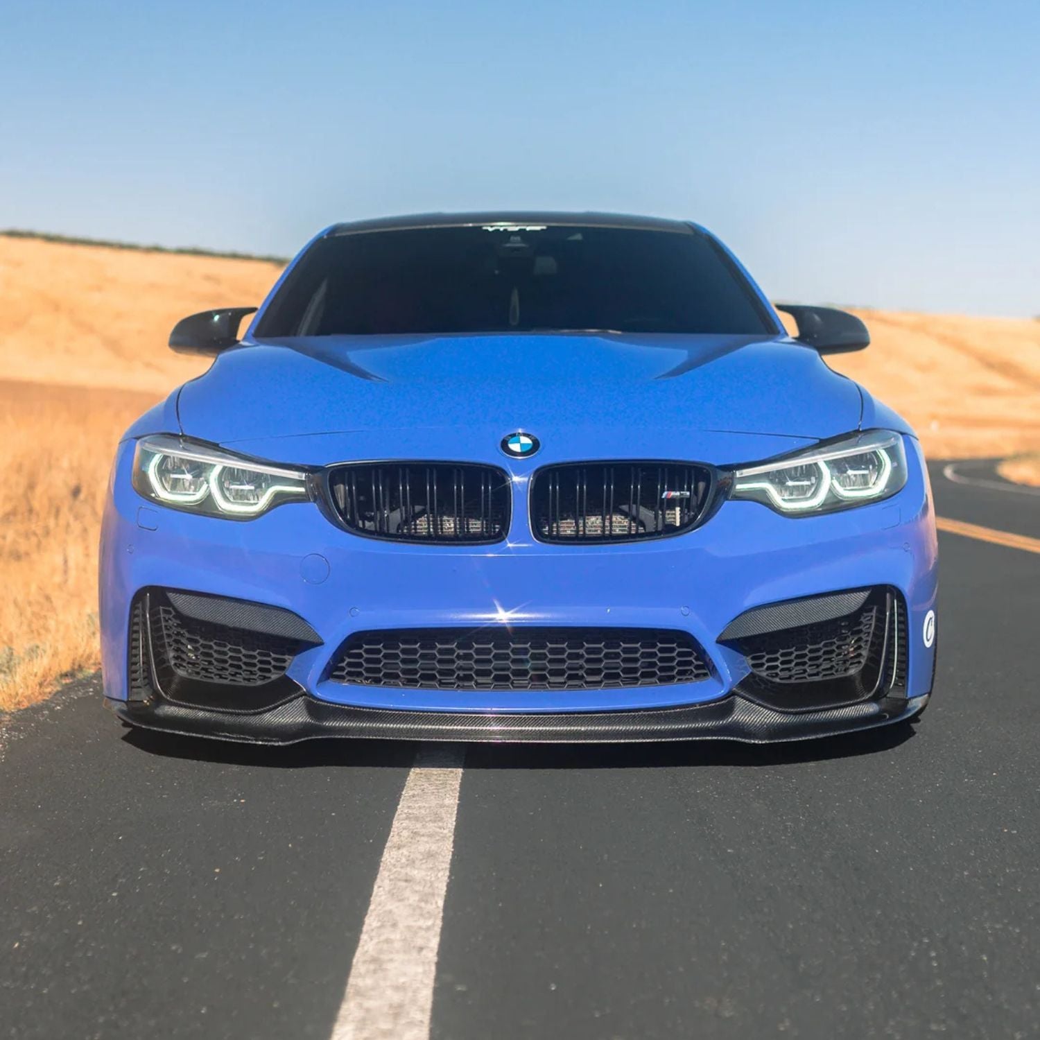 BMW M3 F80 / M4 F82 F83 Carbone V Style Lame avant (2014-2019)