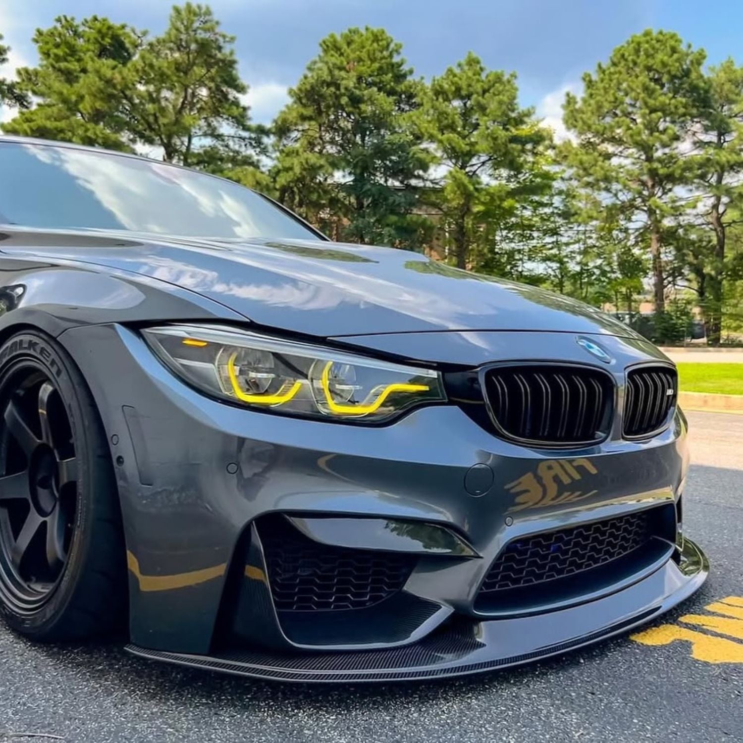 Ensemble de modules LED DRL jaunes style CSL pour BMW M3 & M4 LCI (F80/F82/F83)