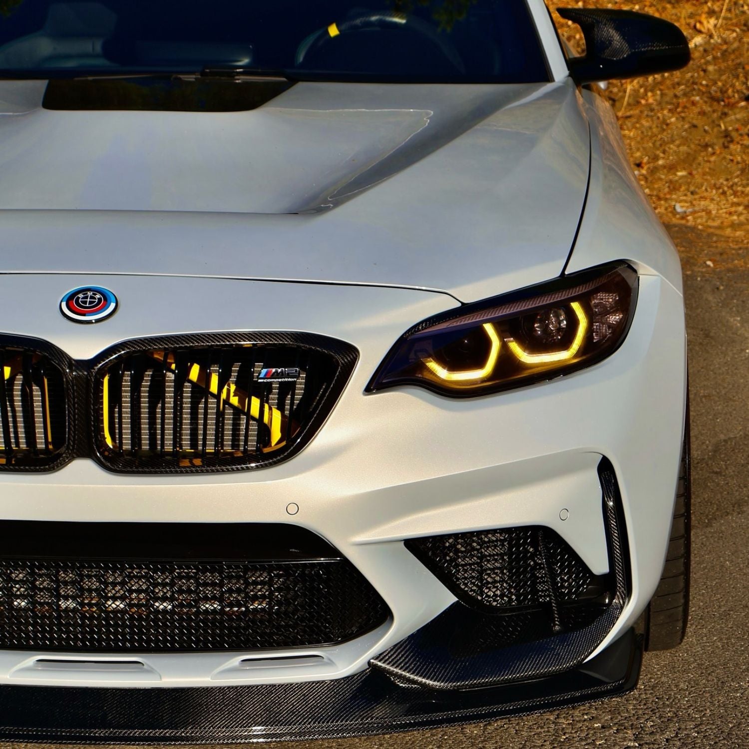 CSL-stijl gele DRL LED-lichtmodule set voor BMW 2 Serie & M2 (F87/F22/F23)