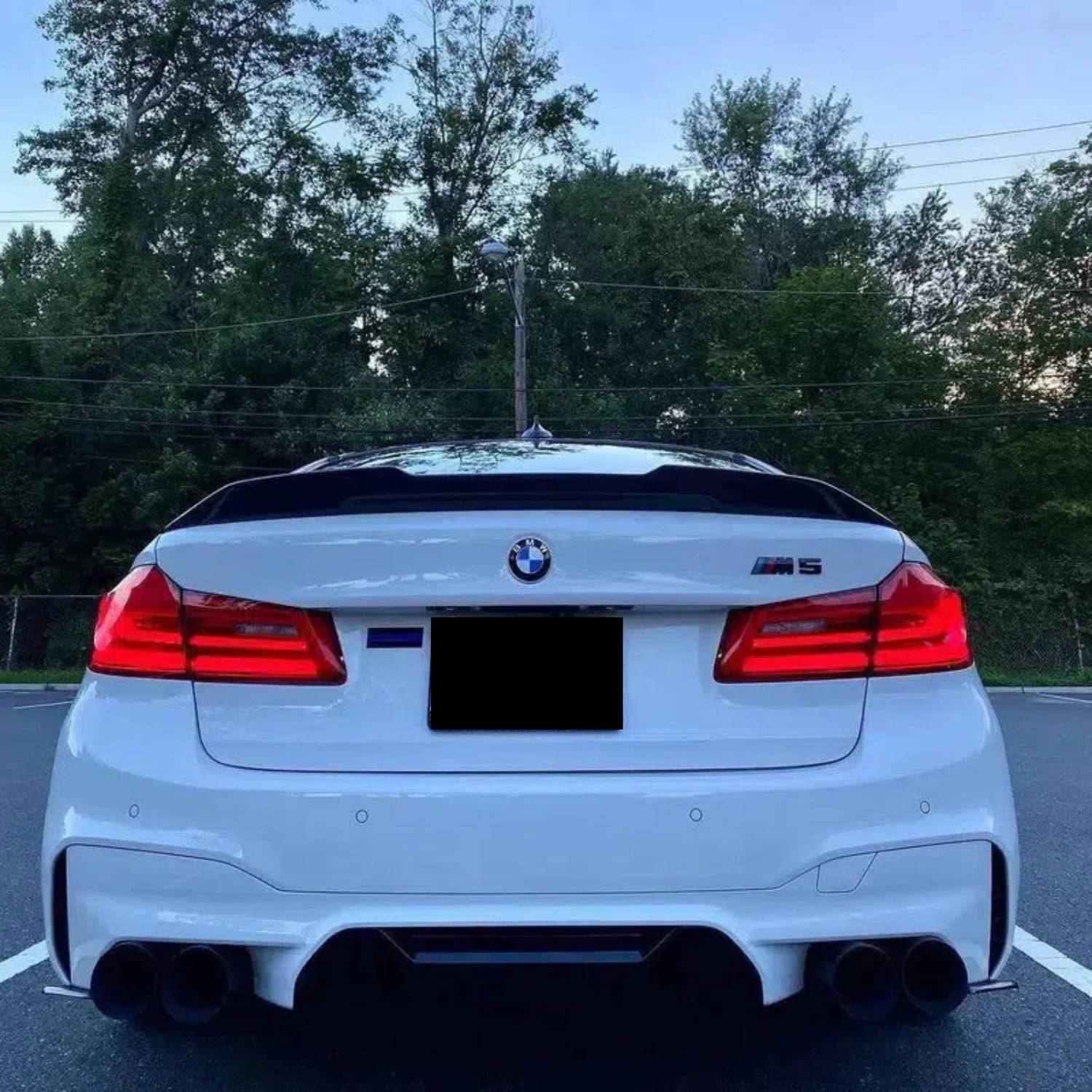 BMW Série 5 G30 / M5 F90 Carbone Pré-imprégné Psm Style Ducktail Aileron Arrière Par OPTIC (2017-2023)