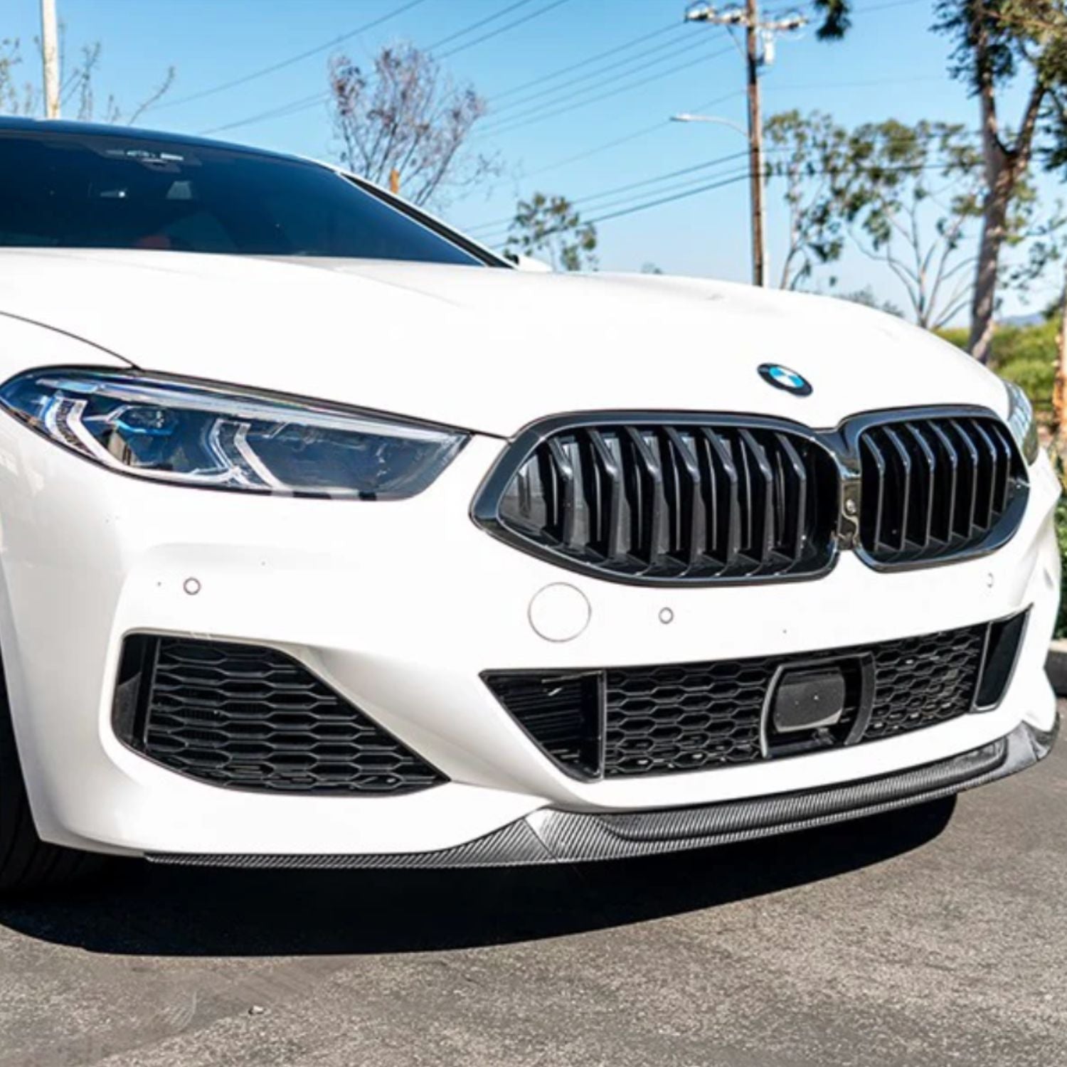 BMW Série 8 G14 G15 G16 M-Sport Carbone Pré-imprégné Lame avant Par OPTIC (2018+)
