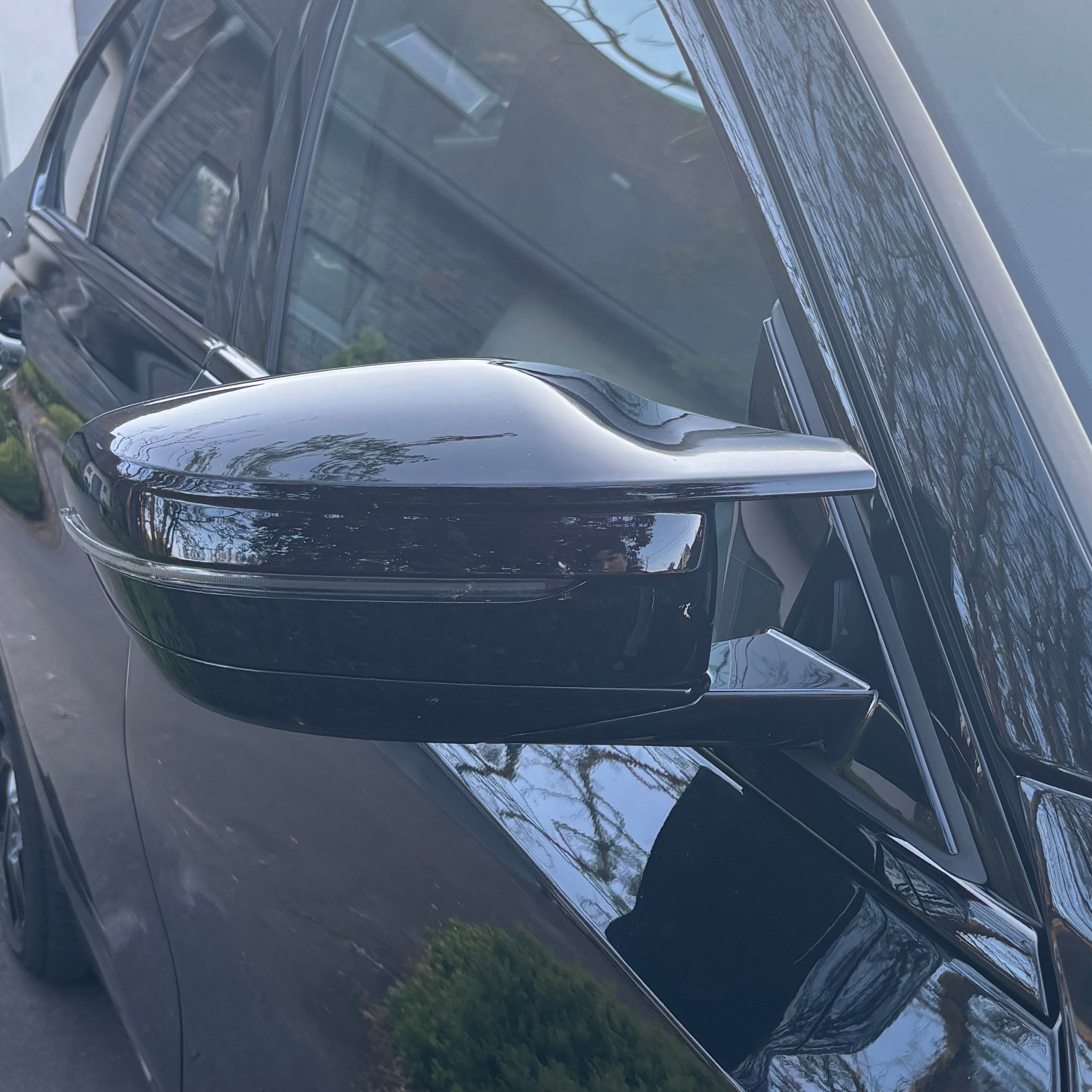 BMW 2/3/4/5 Serie G42/G20/G22/G30 Hoogglans zwart M-Stijl Spiegelkappen (2017+)