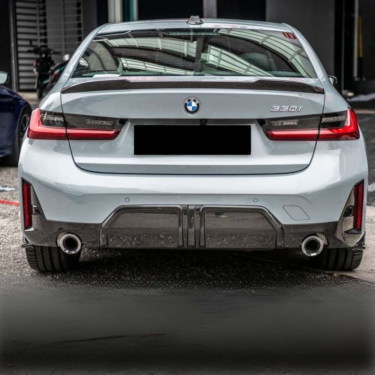 BMW Série 3 LCI G20/G21 M-Sport Carbone Pré-imprégné Mp Style Diffuseur Par OPTIC (2023+)