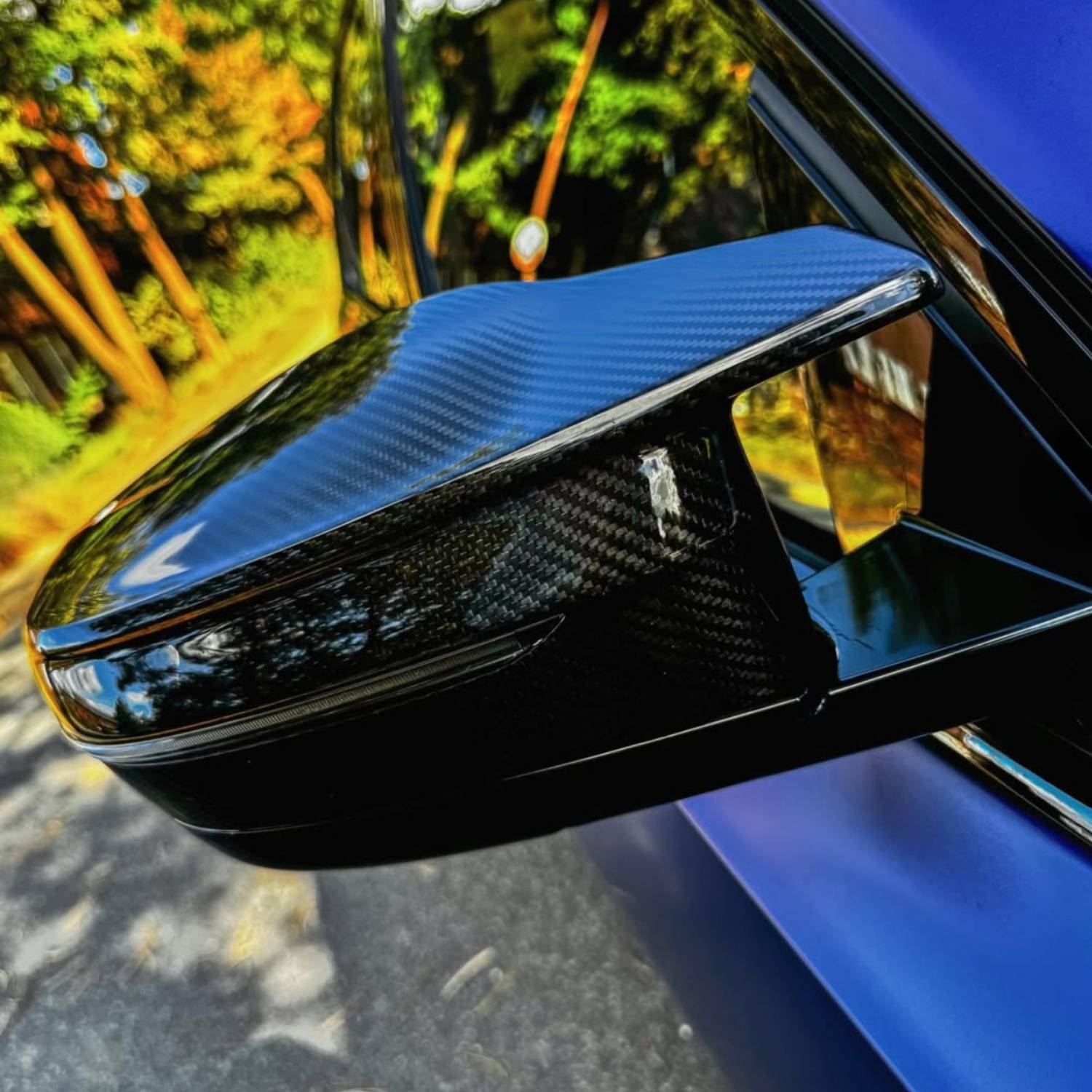 BMW G87 M2, G80 G81 M3, G82 G83 M4, G42 M240I, G20 M340I, I4 M50 Pre-preg Carbon Spiegelkappen van OPTIC (2021+)