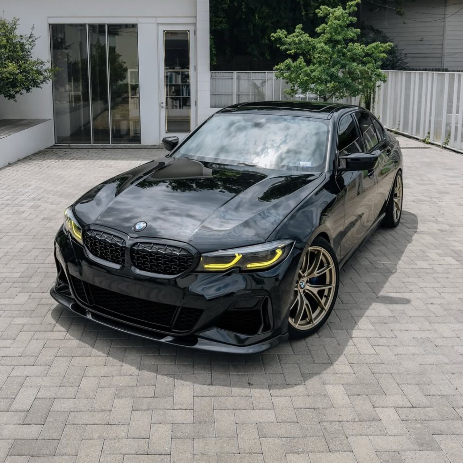 Ensemble de modules LED DRL jaunes style CSL pour BMW Série 3 G20/G21