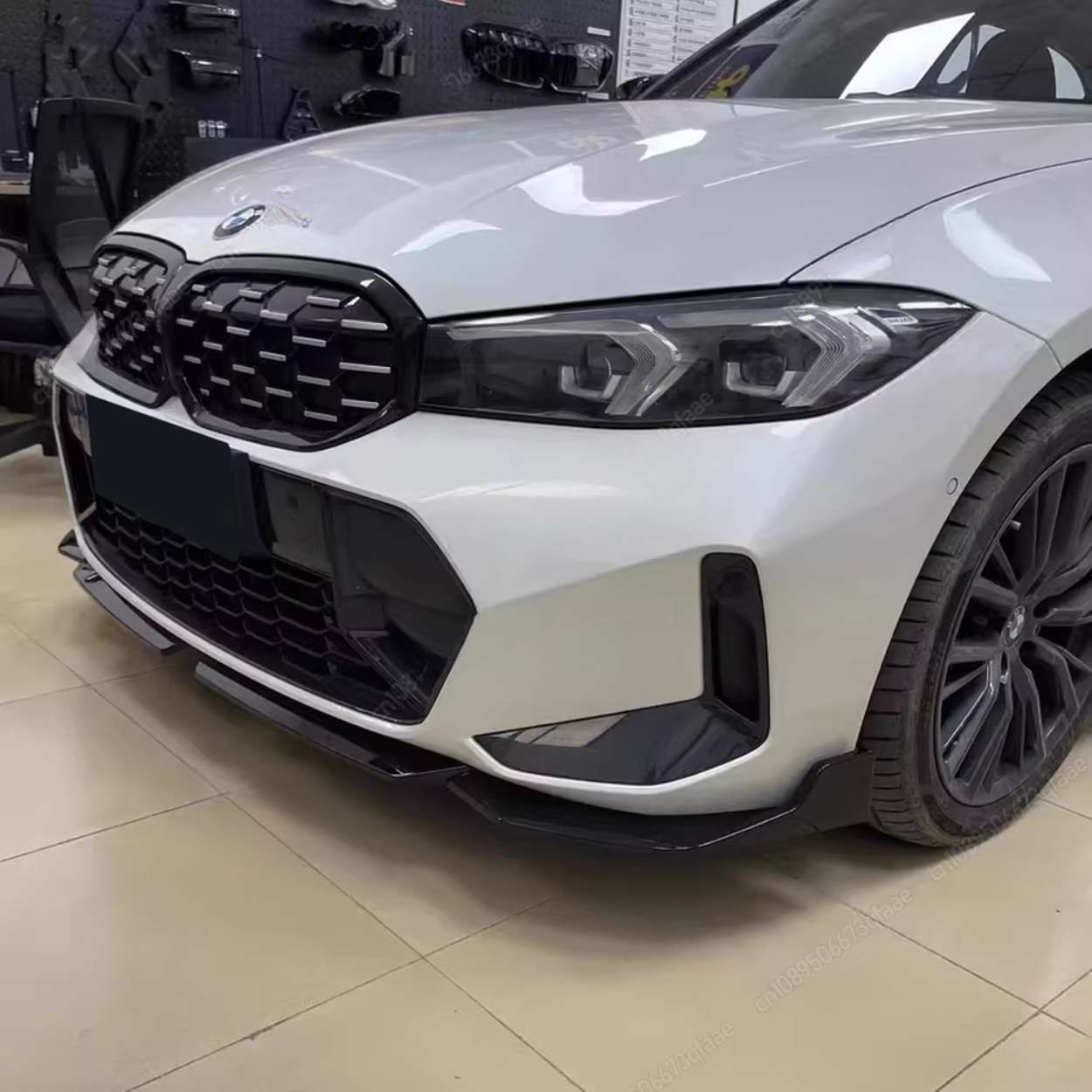 BMW 3 Reeks G20/G21 LCI M-Sport MP Stijl Hoogglans zwart Voorsplitter (2022+)