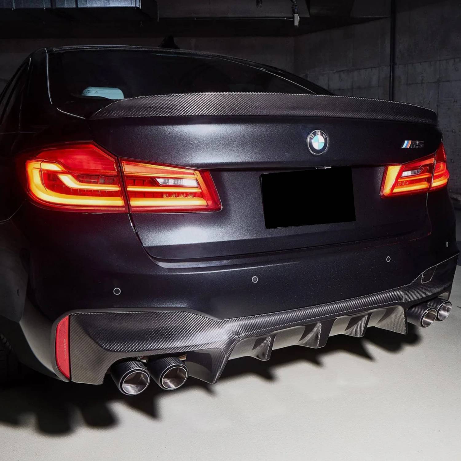 BMW Série 5 G30 / M5 F90 Carbone Pré-imprégné 3D Style Aileron Arrière Par OPTIC (2017-2023)