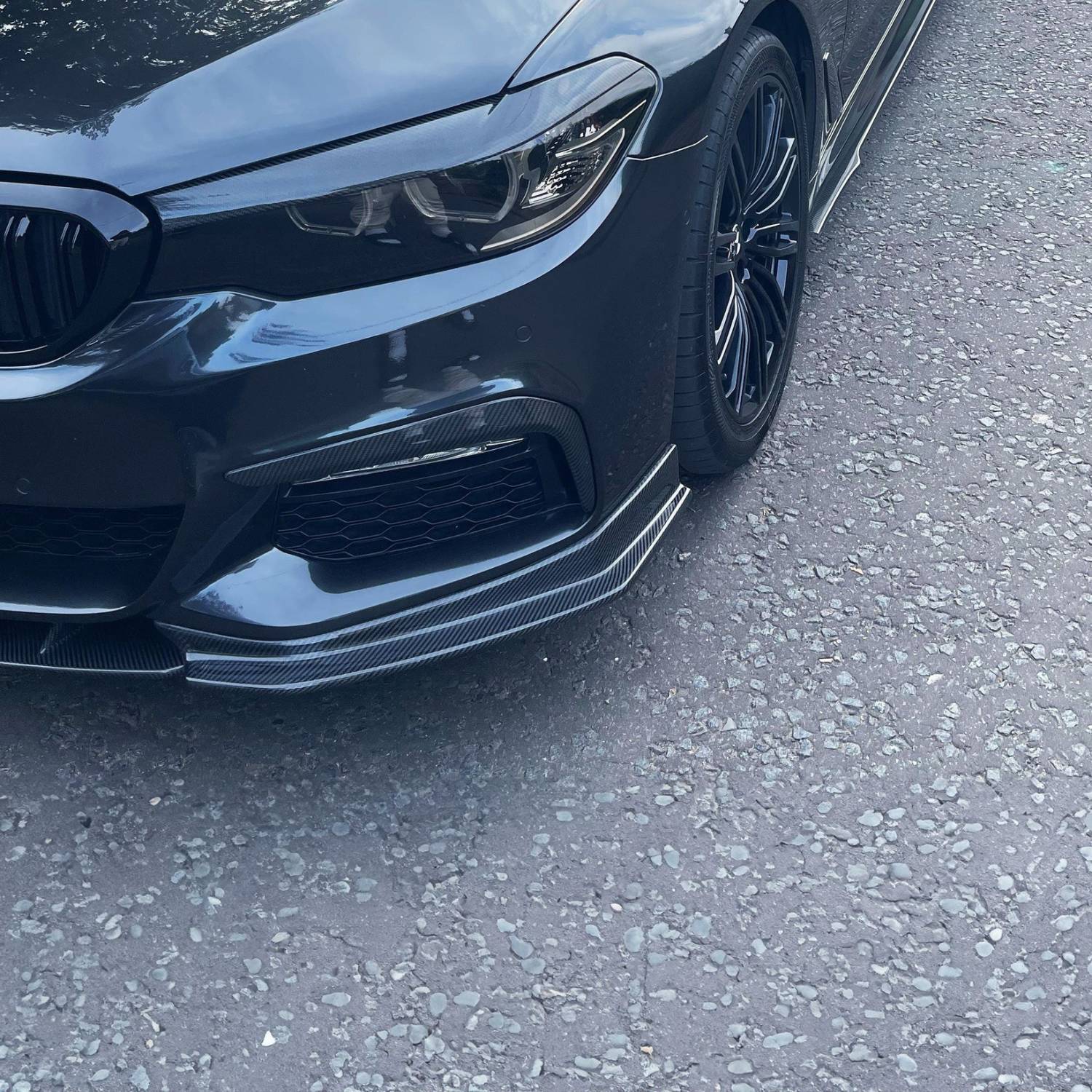 BMW Série 5 G30 M-Sport Carbone Fd Style Lame avant (2017-2020)
