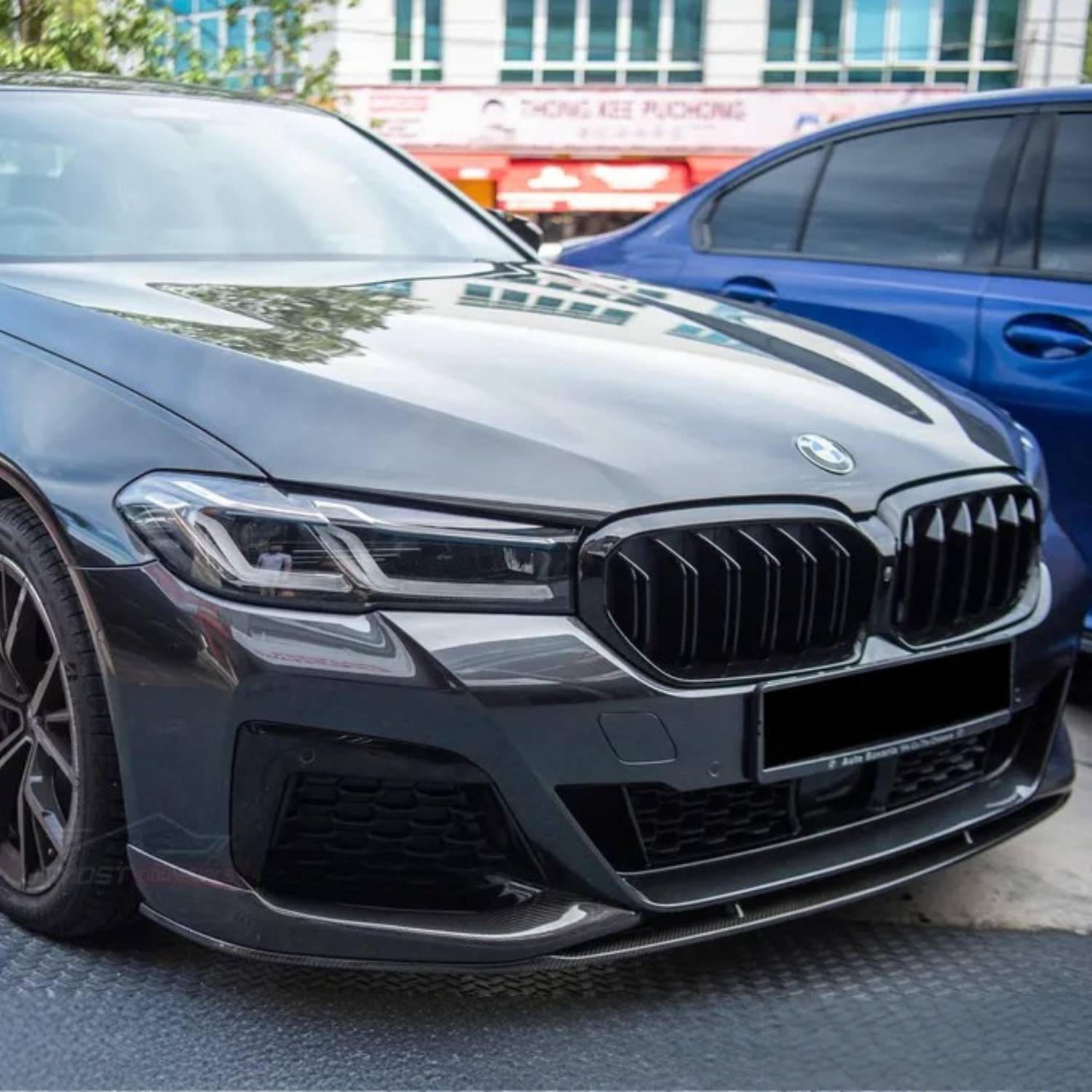 BMW 5 Serie G30 M5/F90 LCI Hoogglans zwart Dubbele lamellen Nieren Grill (2020-2023)