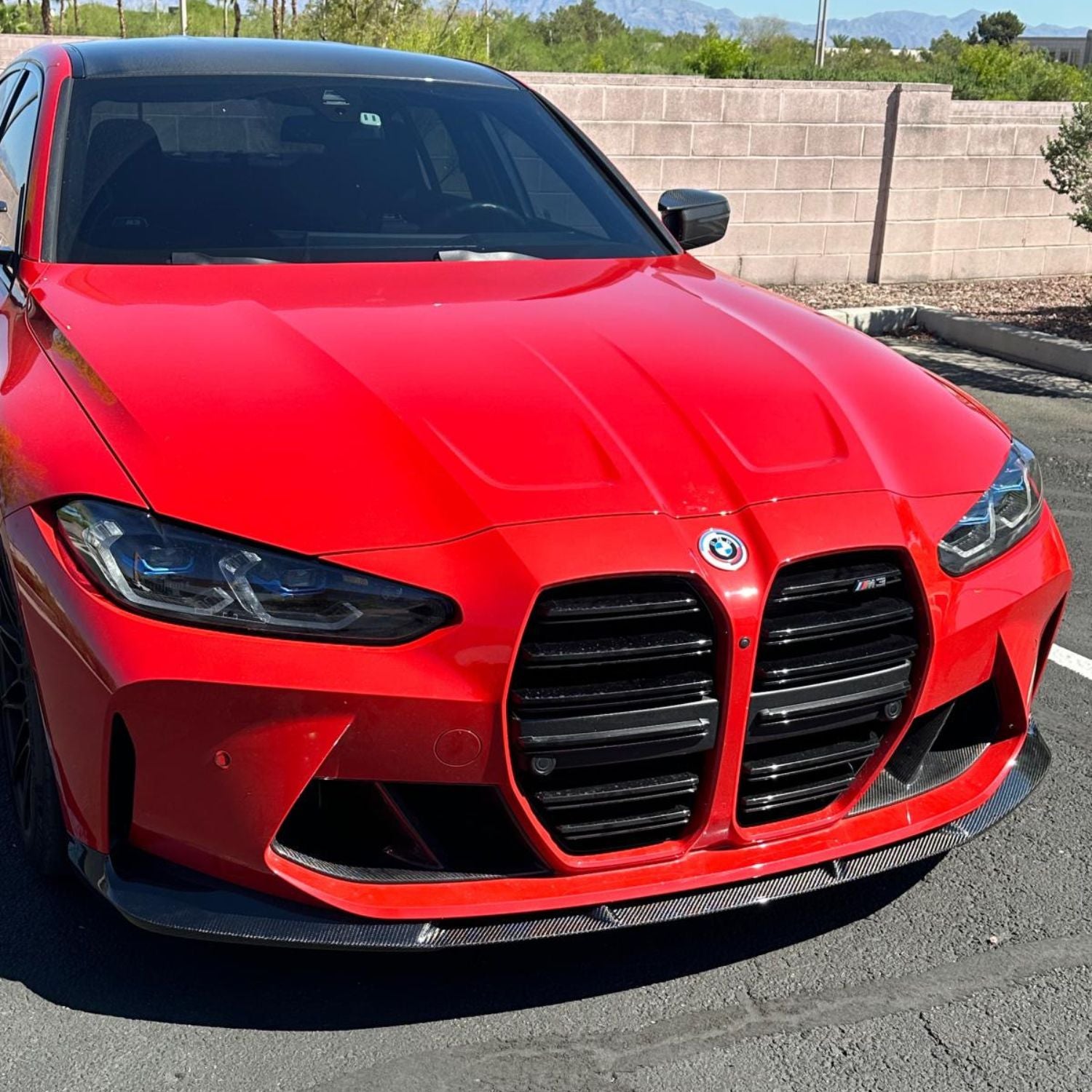 BMW M3 G80 G81/M4 G82 G83 Pre-preg carbon 3D Style Frontlip van OPTIC (2021+)