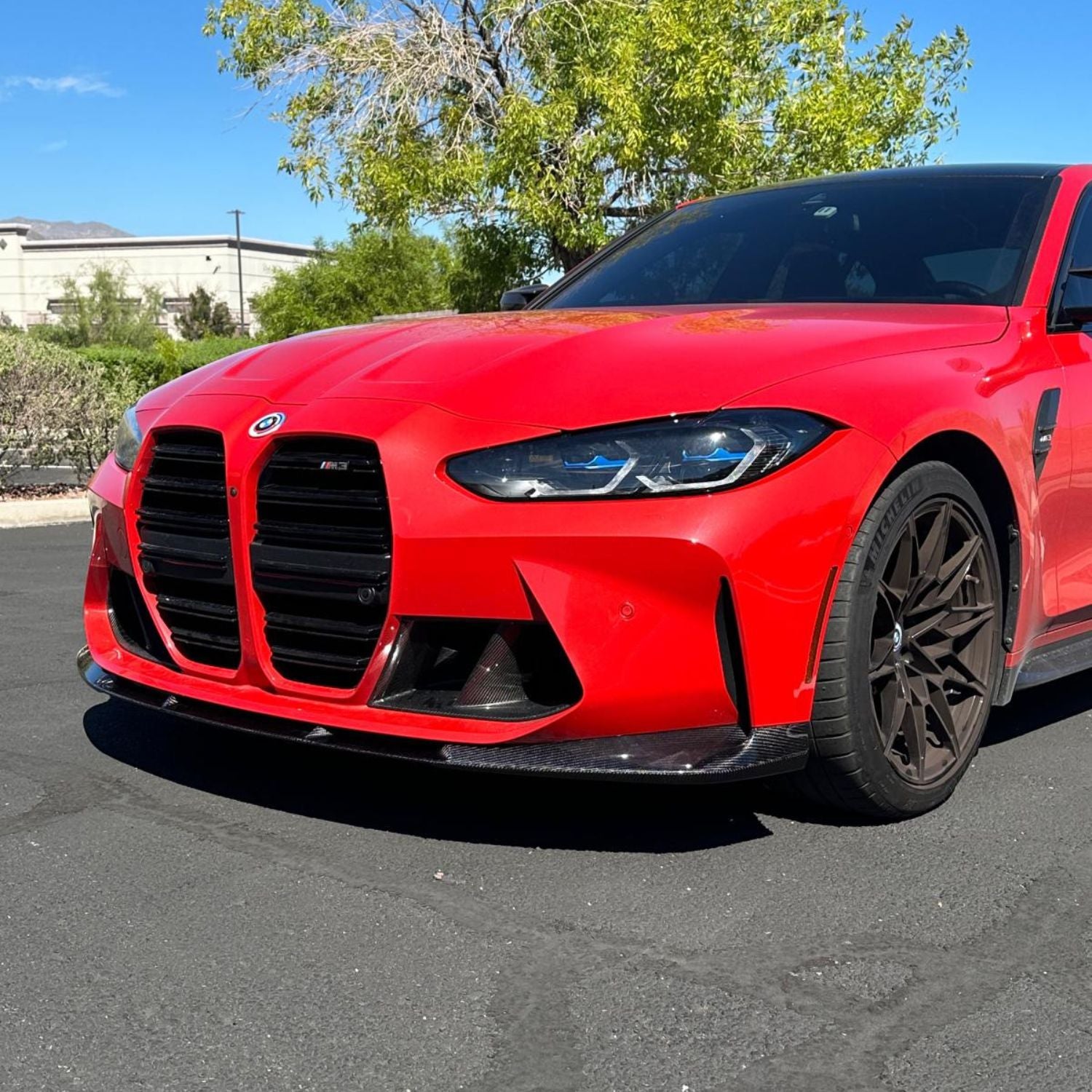 BMW M3 G80 G81/M4 G82 G83 Pre-preg carbon 3D Style Frontlip van OPTIC (2021+)