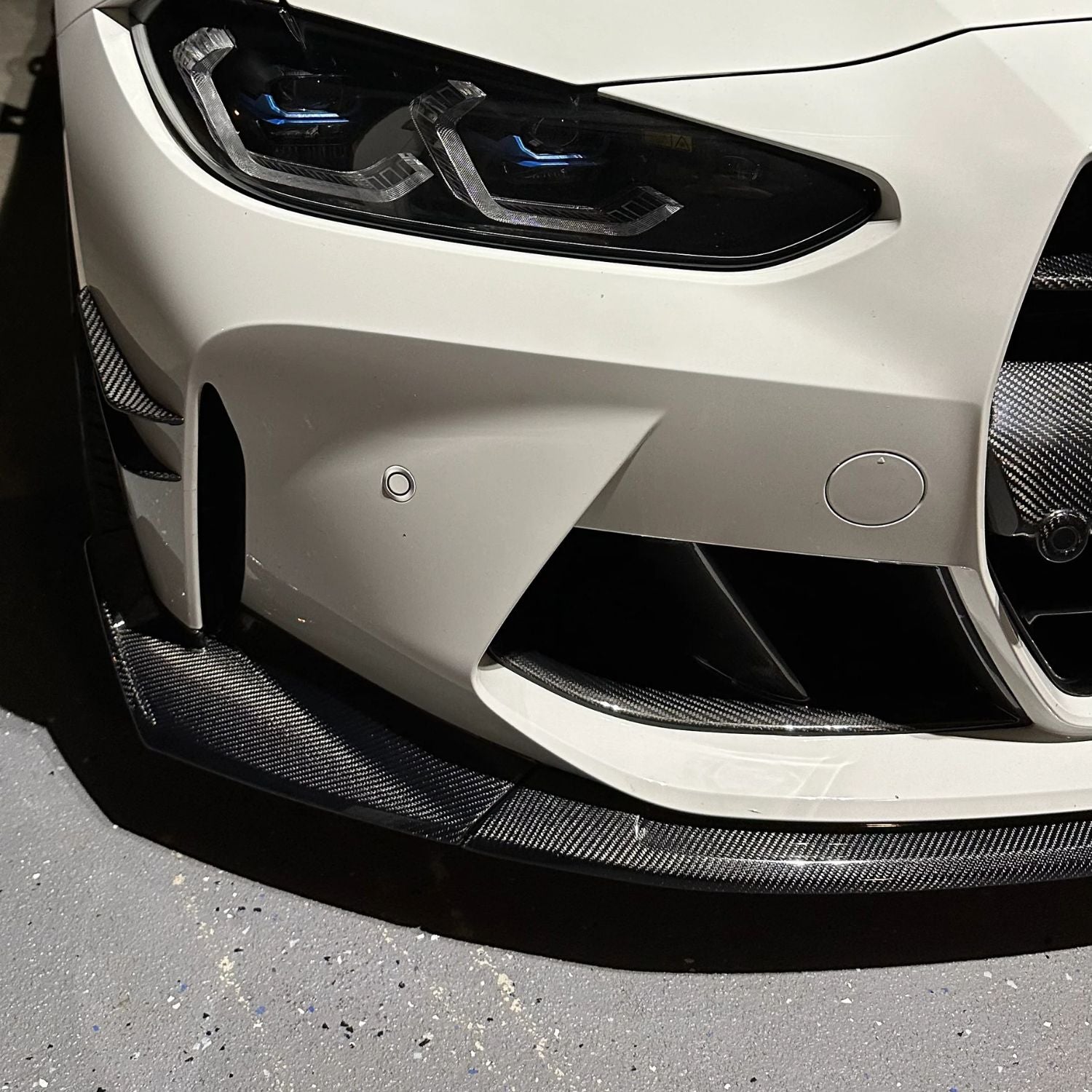 BMW M3 G80 G81/M4 G82 G83 Pre-preg carbon Csl Style Frontlip van OPTIC (2021+)