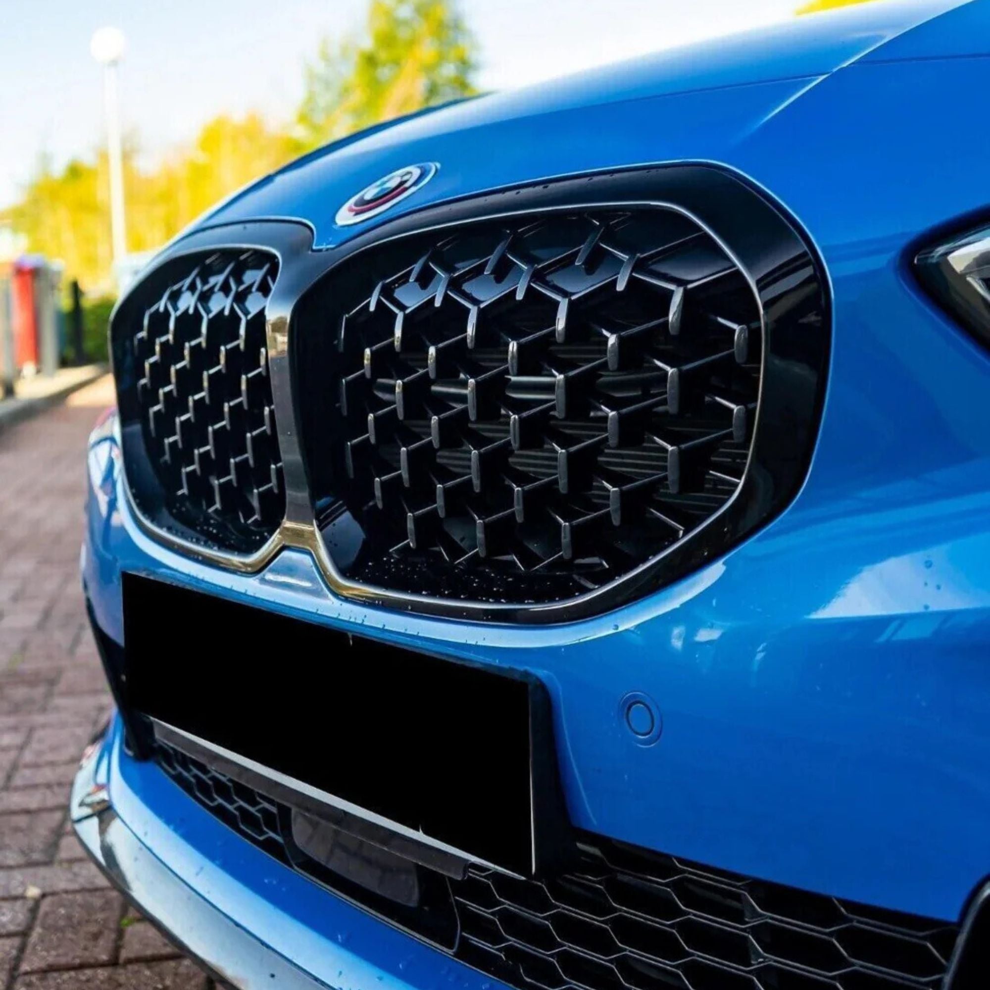 BMW Série 1 F40 Noir brillant Grille diamant (2019-2024)
