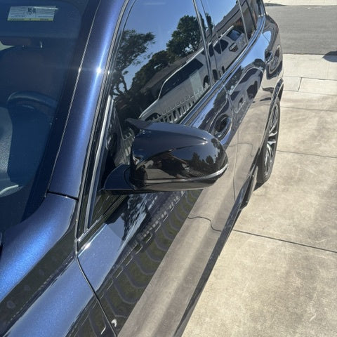 BMW X3 X4 X5 X6 G01/G02/G05/G06 M Stijl Hoogglans zwart Spiegelkappen (2018+)