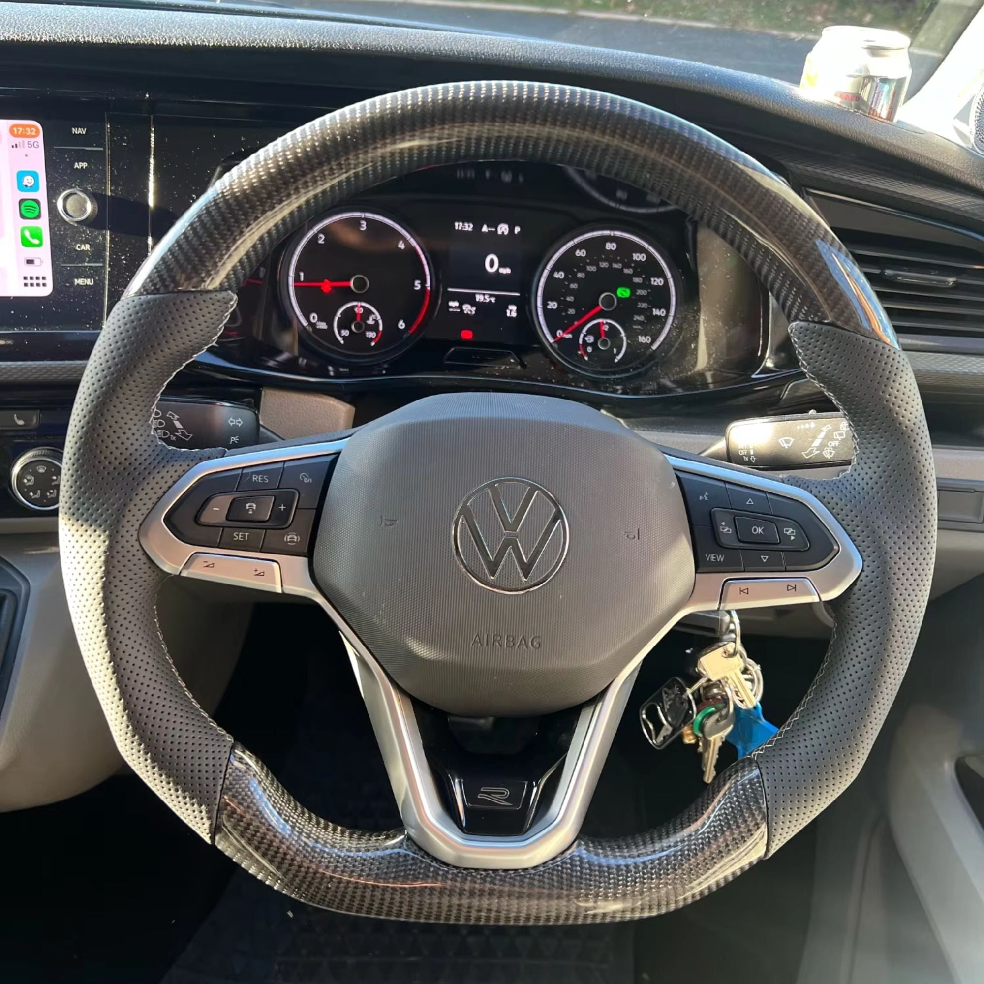 OPTIC Carbone Volant personnalisé pour VW Golf MK8 (2019+)