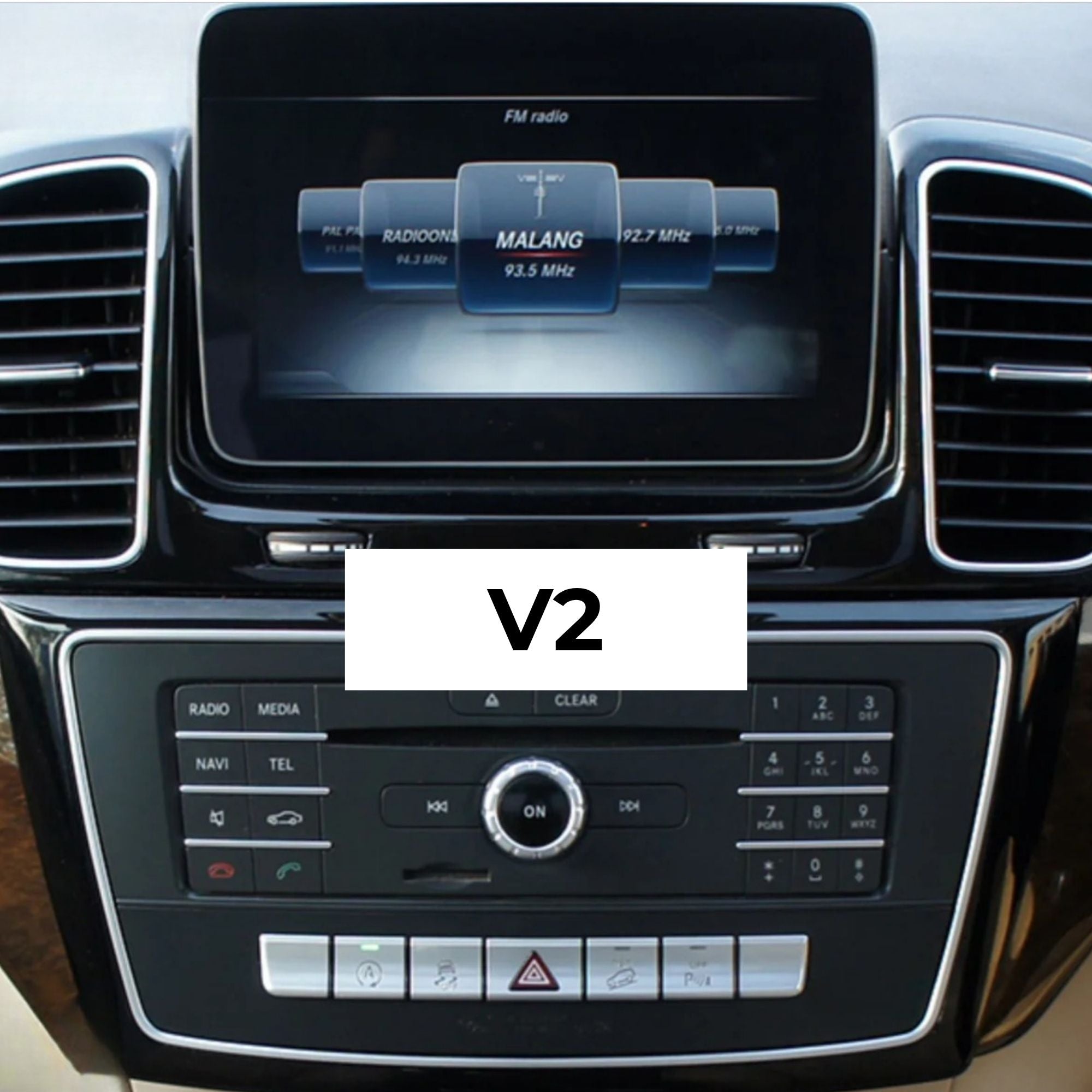 Mercedes GL/ML/GLE/GLS Klasse | X166 | 12.3" Apple CarPlay/Android Auto Touchscreen Display | (2011-2019)