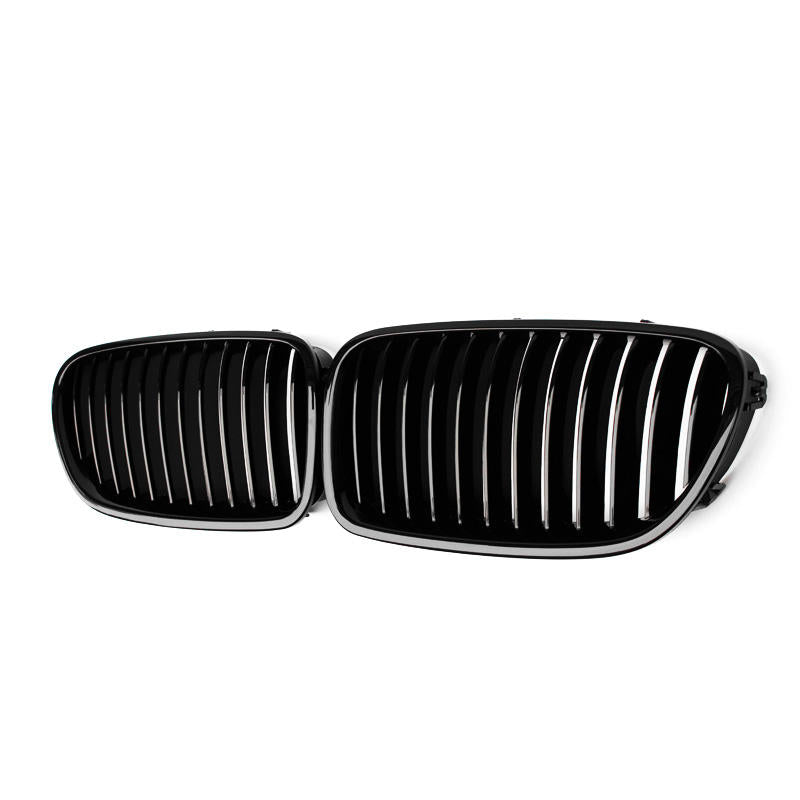 <tc>BMW 5 Serie / M5 F10/F11 Hoogglans Zwarte Enkele Lamellen Nieren Grill (2010-2017)</tc>