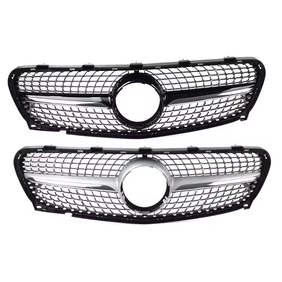 Mercedes GLA X156 Facelift Hoogglans Zwarte Diamond Style Grill (2017-2020)